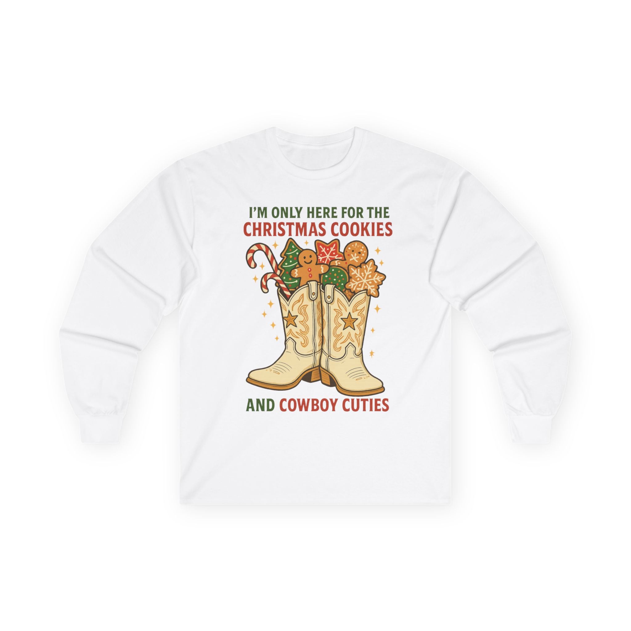 Christmas Cookies and Cowboy Cuties Long Sleeve Tee