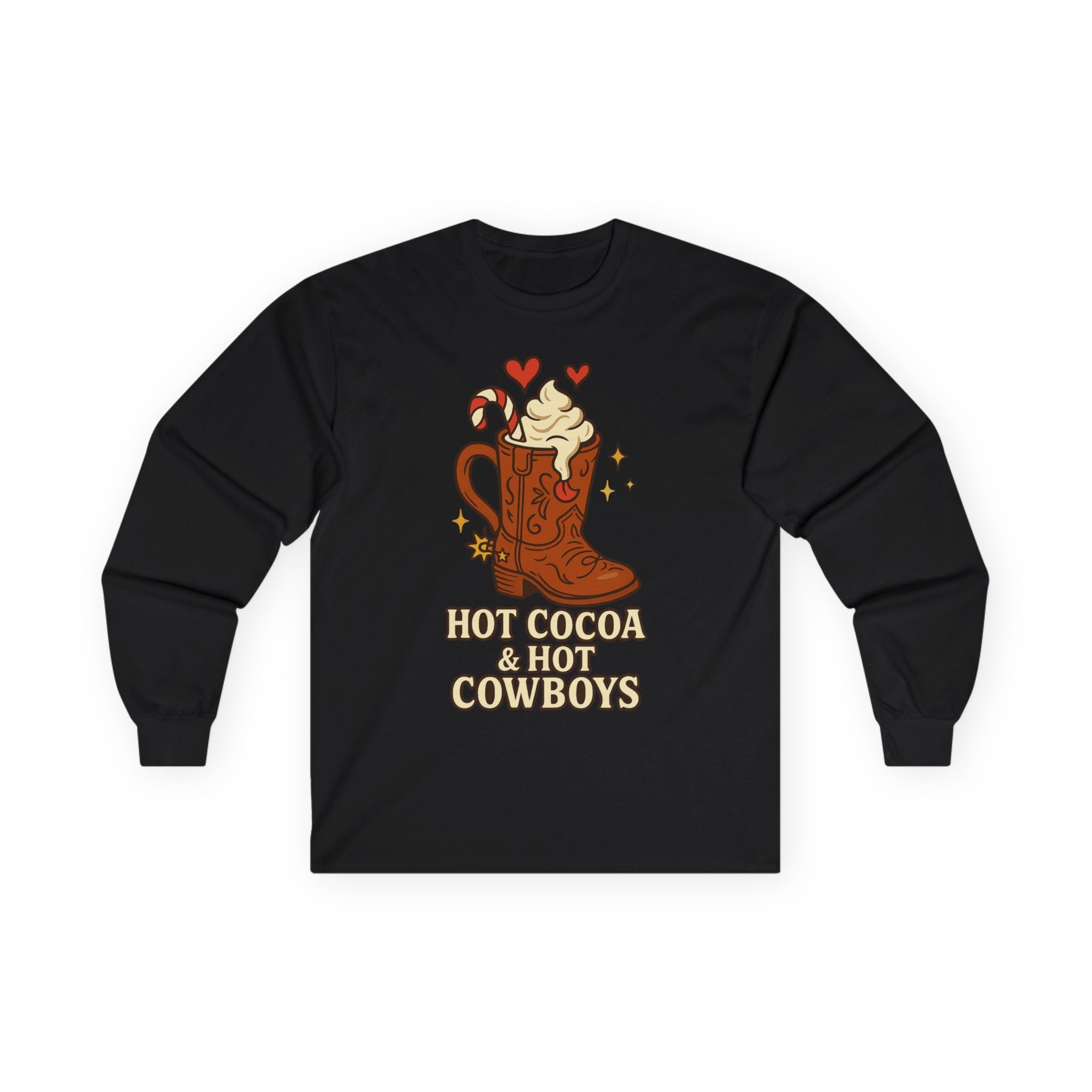 Hot Cocoa & Hot Cowboys Long Sleeve Tee