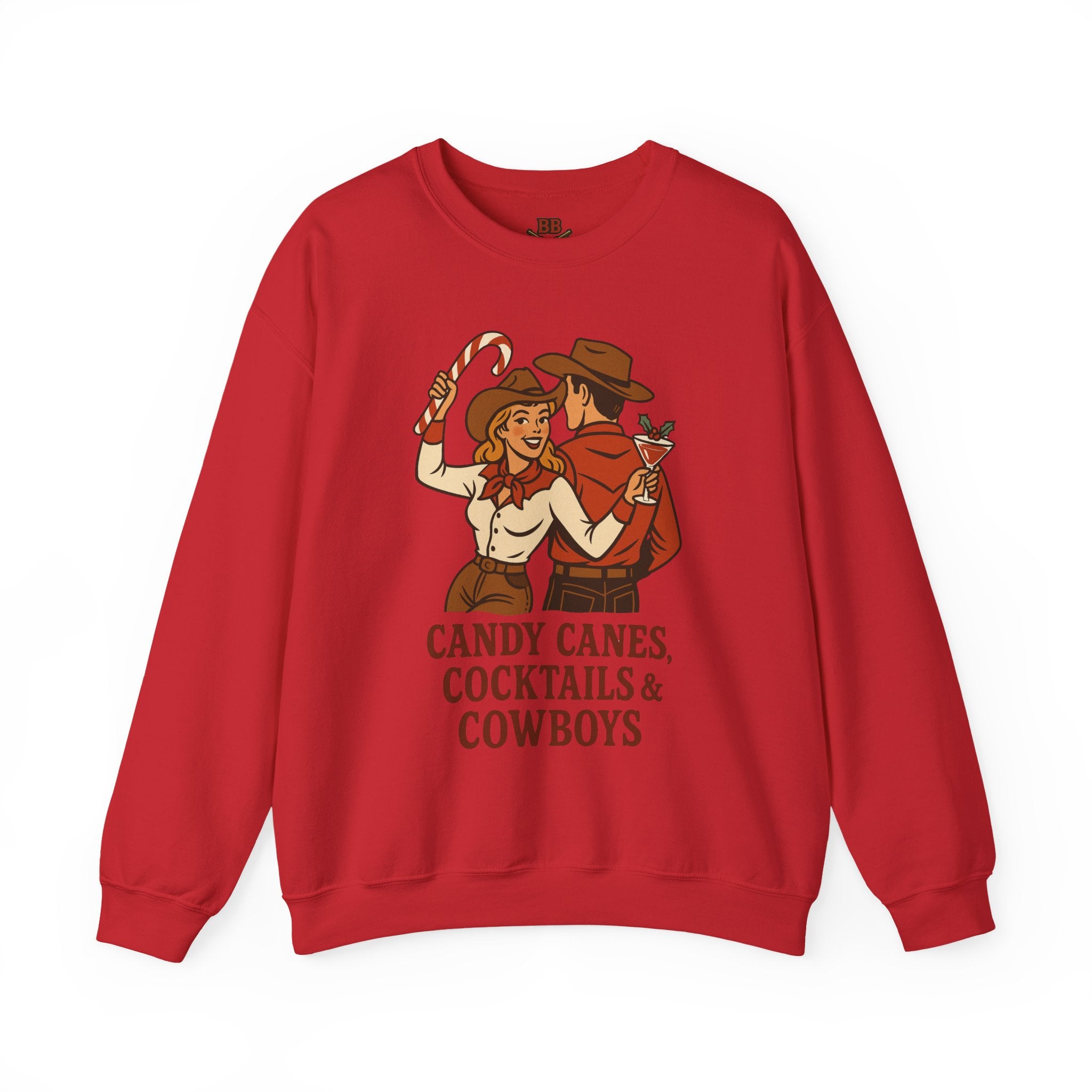 Candy Canes Cocktails & Cowboys Sweatshirt