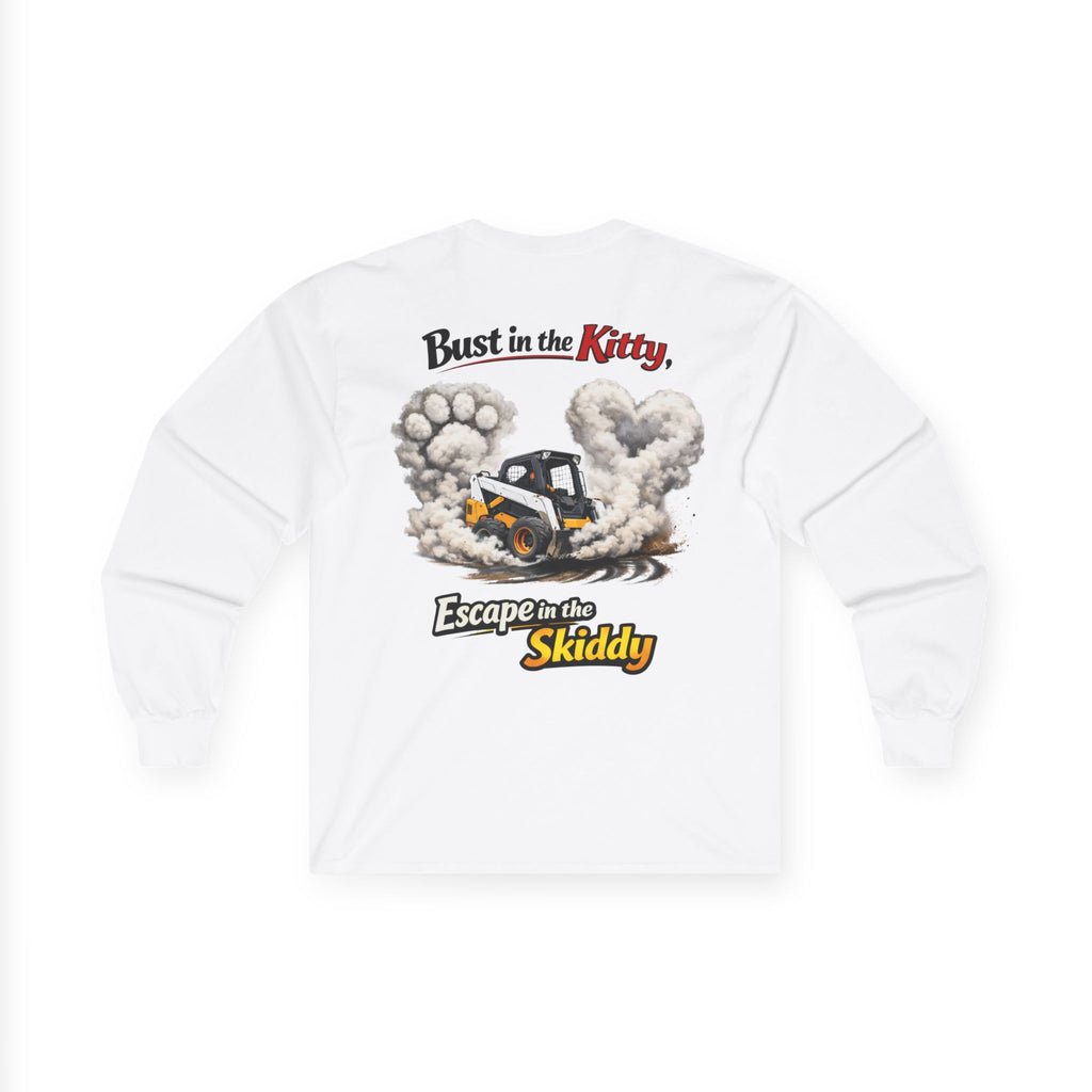 Bust in the Kitty Escape in the Skiddy Long Sleeve Tee