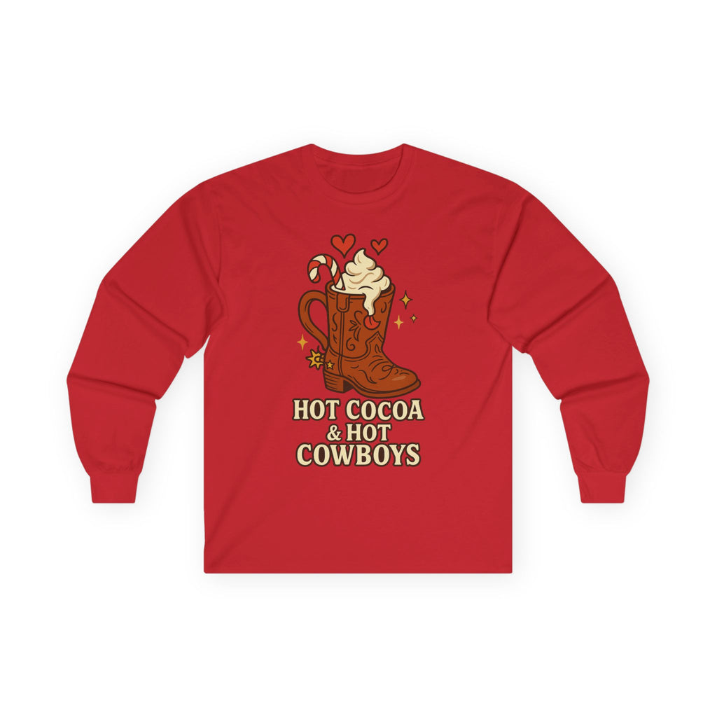 Hot Cocoa & Hot Cowboys Long Sleeve Tee