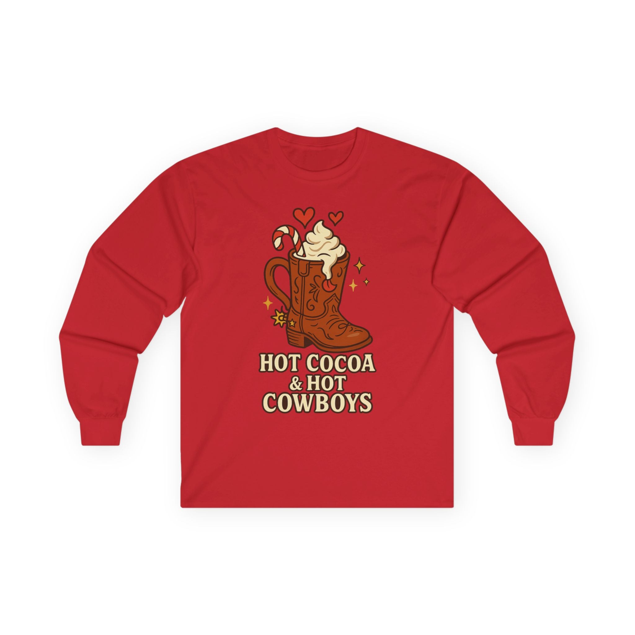 Hot Cocoa & Hot Cowboys Long Sleeve Tee