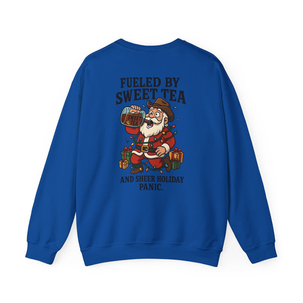 Fueled by Sweet Tea Santa sweatshirt