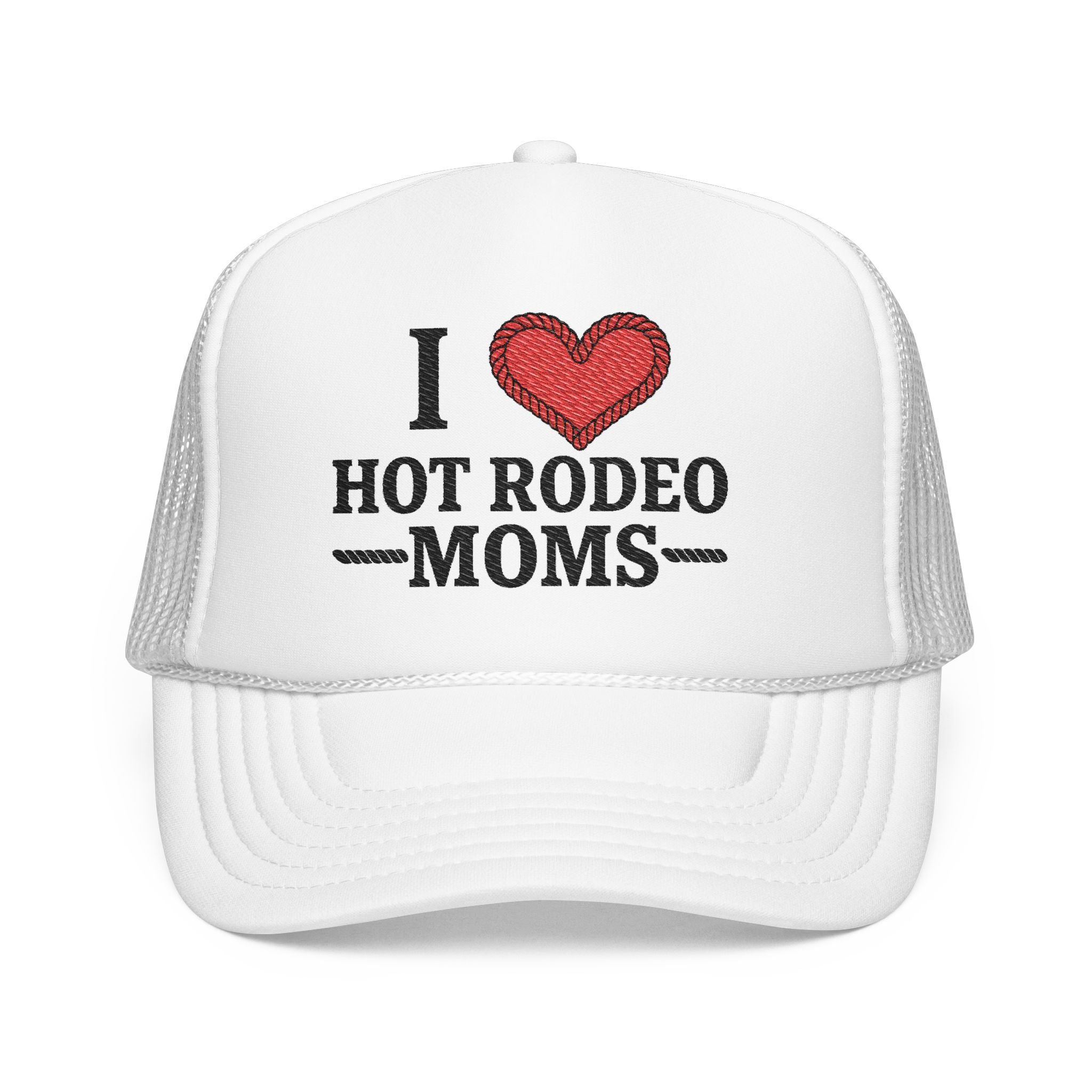 I Love Hot Rodeo Moms Hat