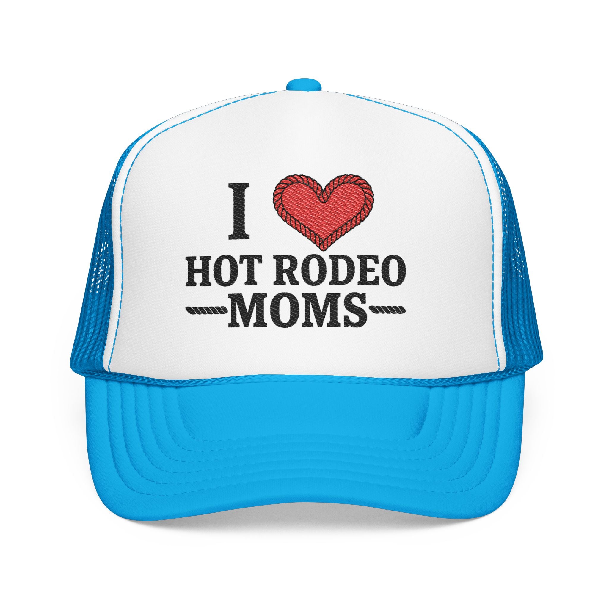 I Love Hot Rodeo Moms Hat