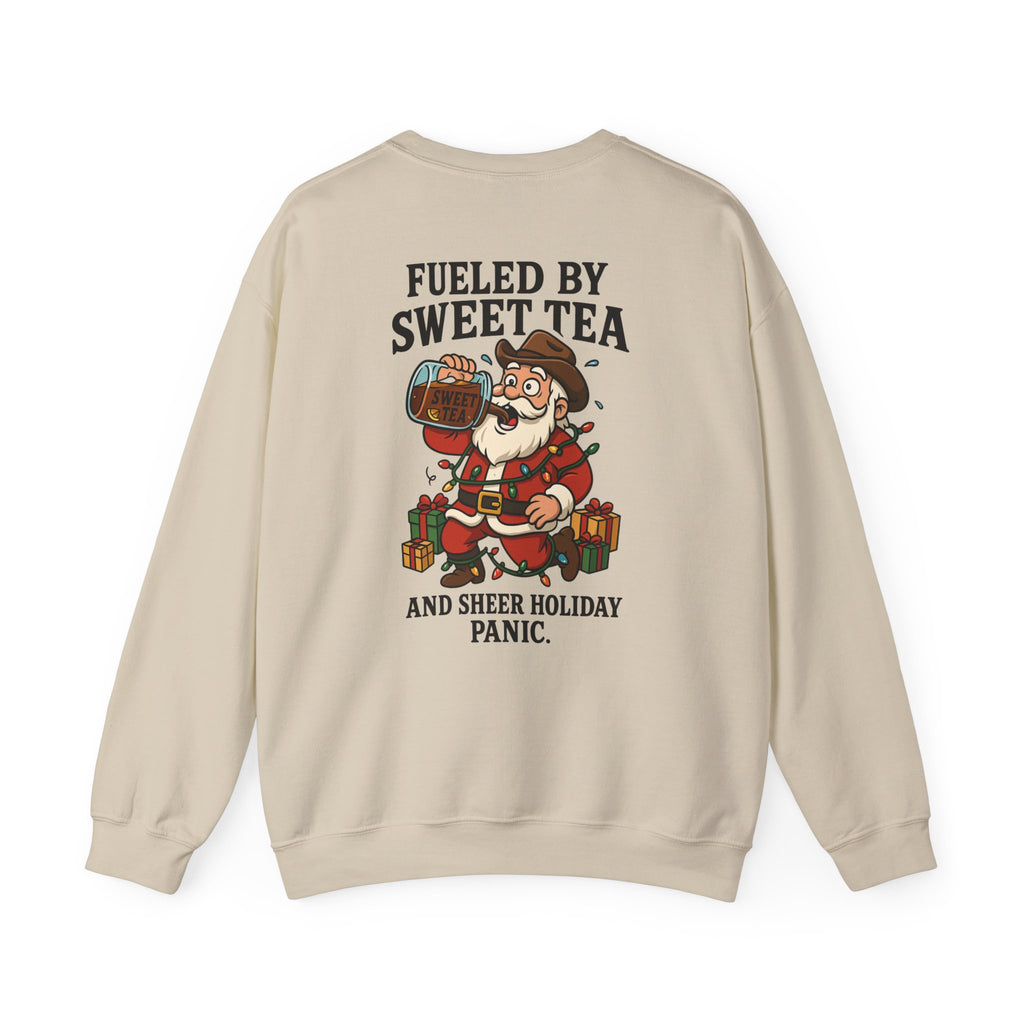 Fueled by Sweet Tea Santa sweatshirt