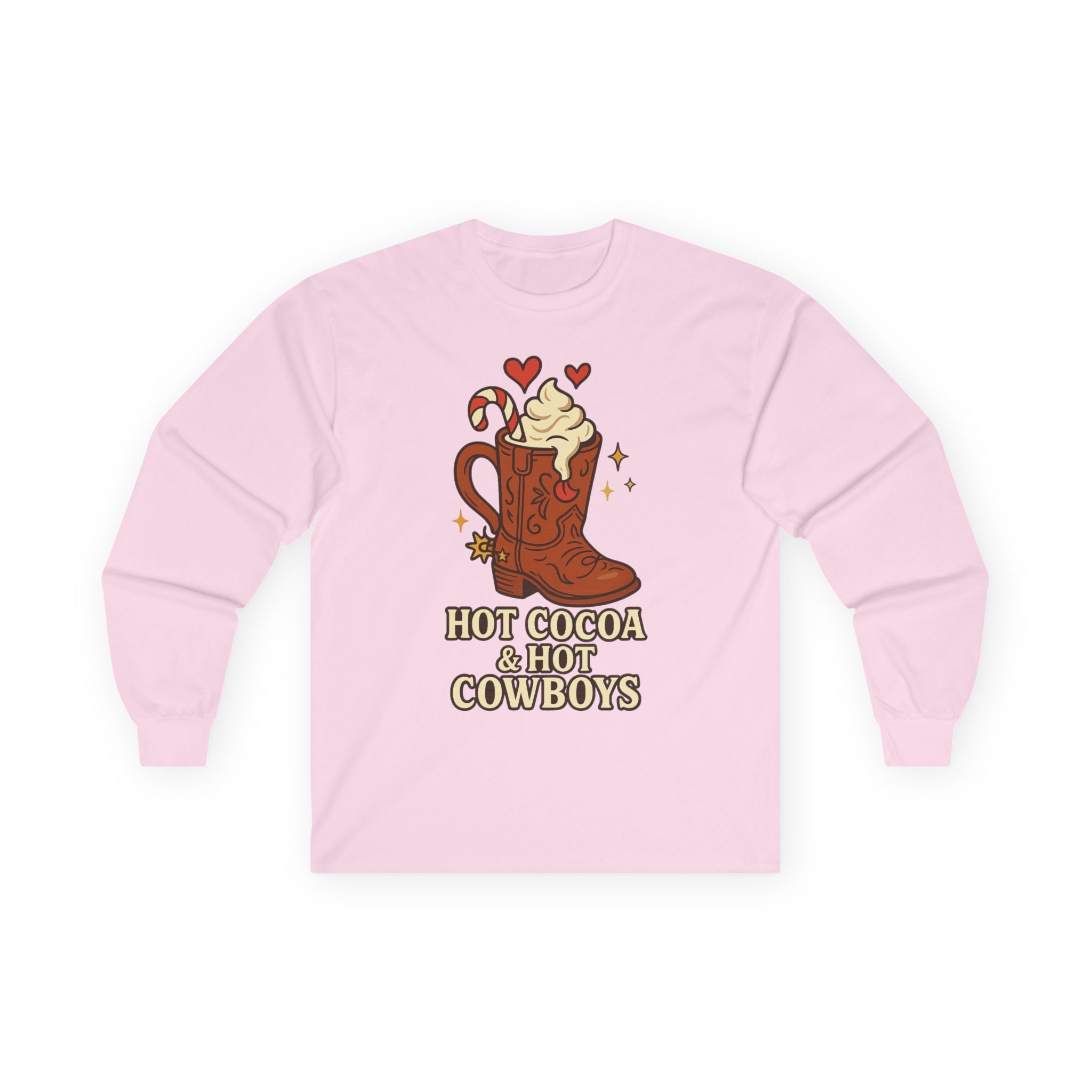 Hot Cocoa & Hot Cowboys Long Sleeve Tee