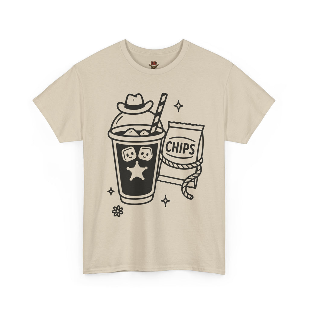 Soda and Chips Illustration Tee