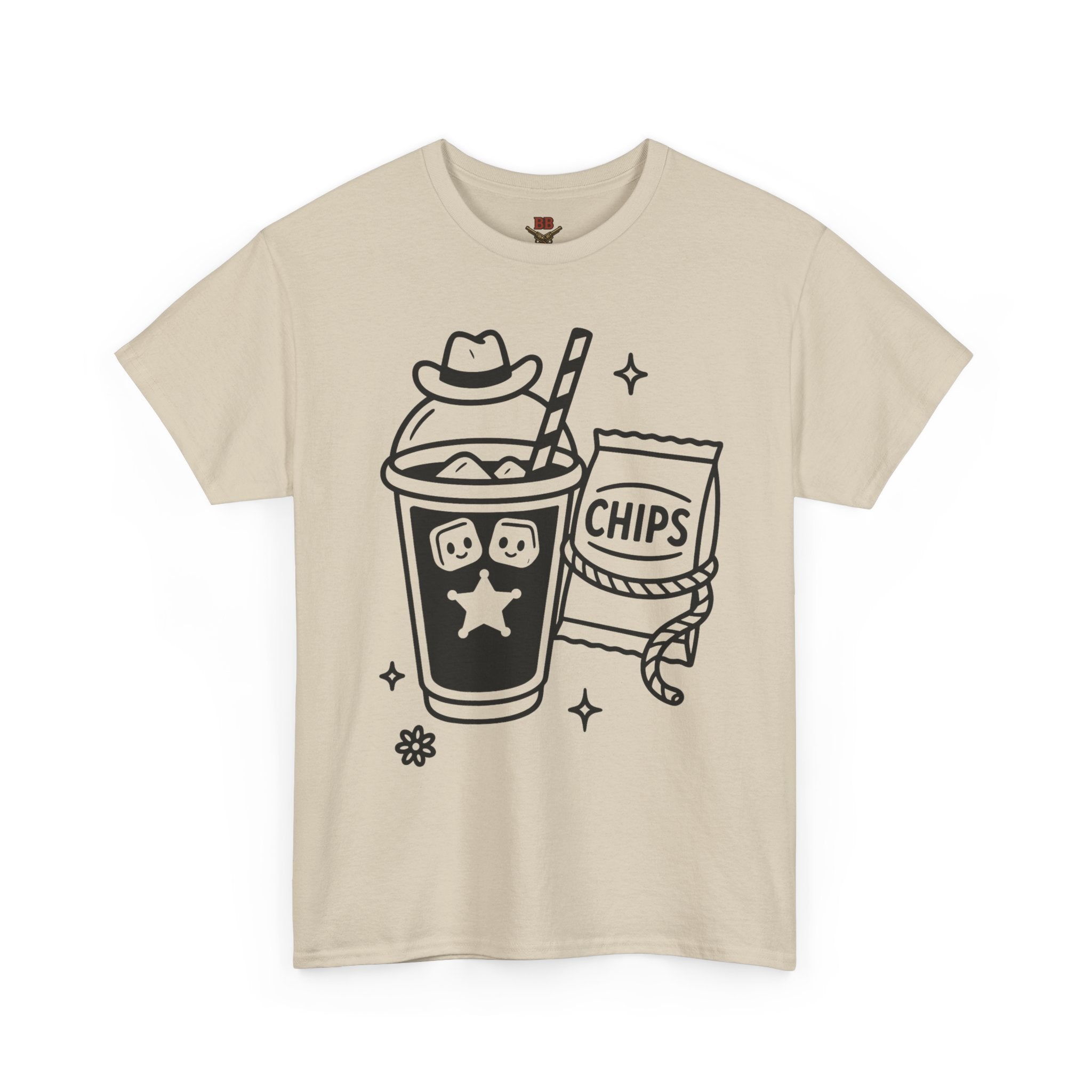Soda and Chips Illustration Tee