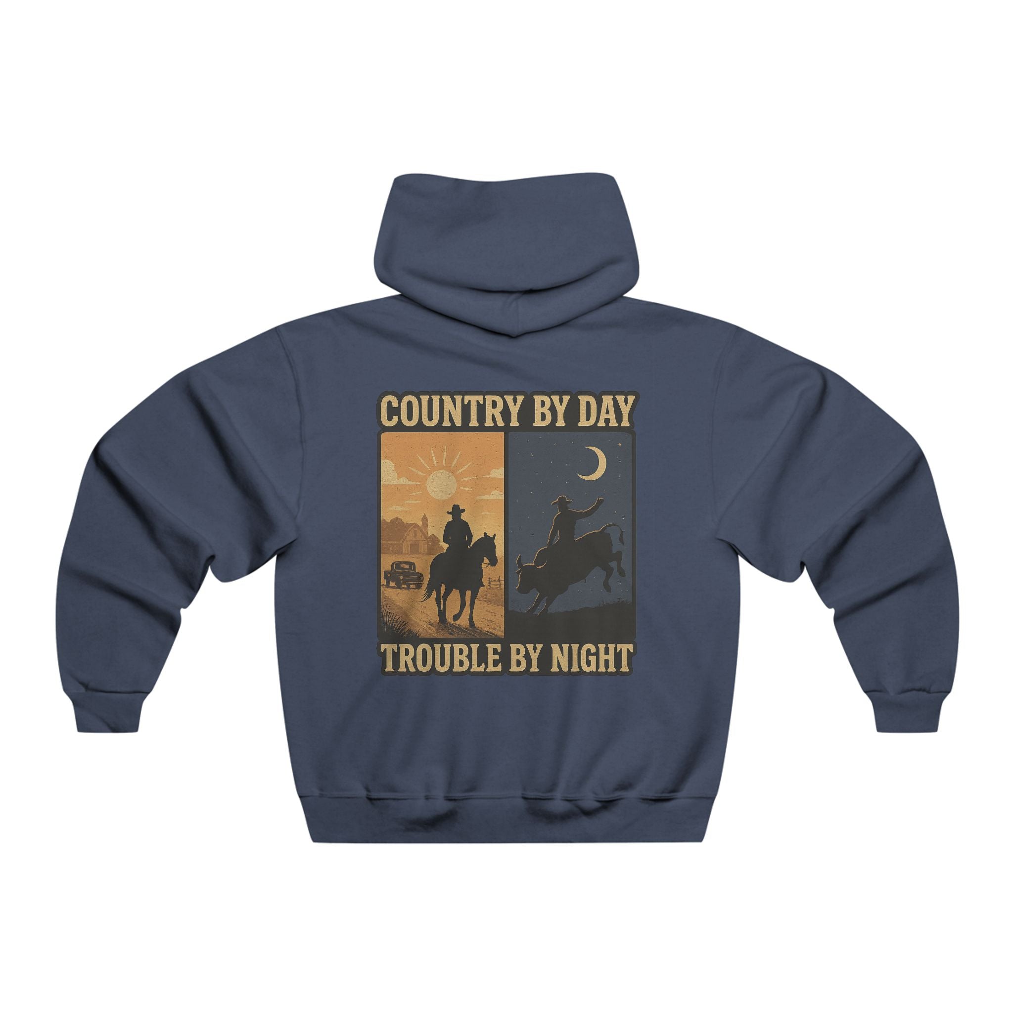 Country By Day Trouble By Night hoodie