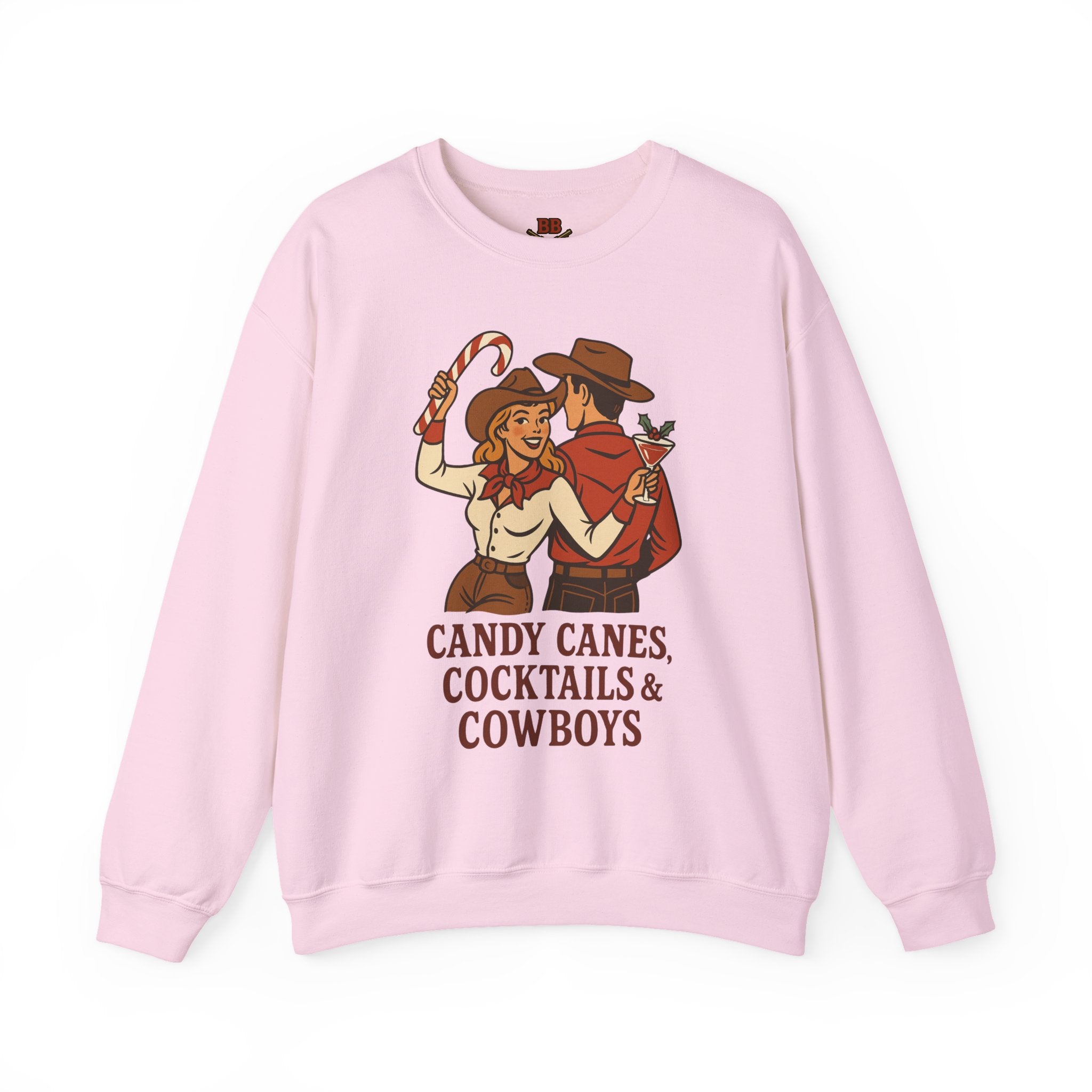Candy Canes Cocktails & Cowboys Sweatshirt