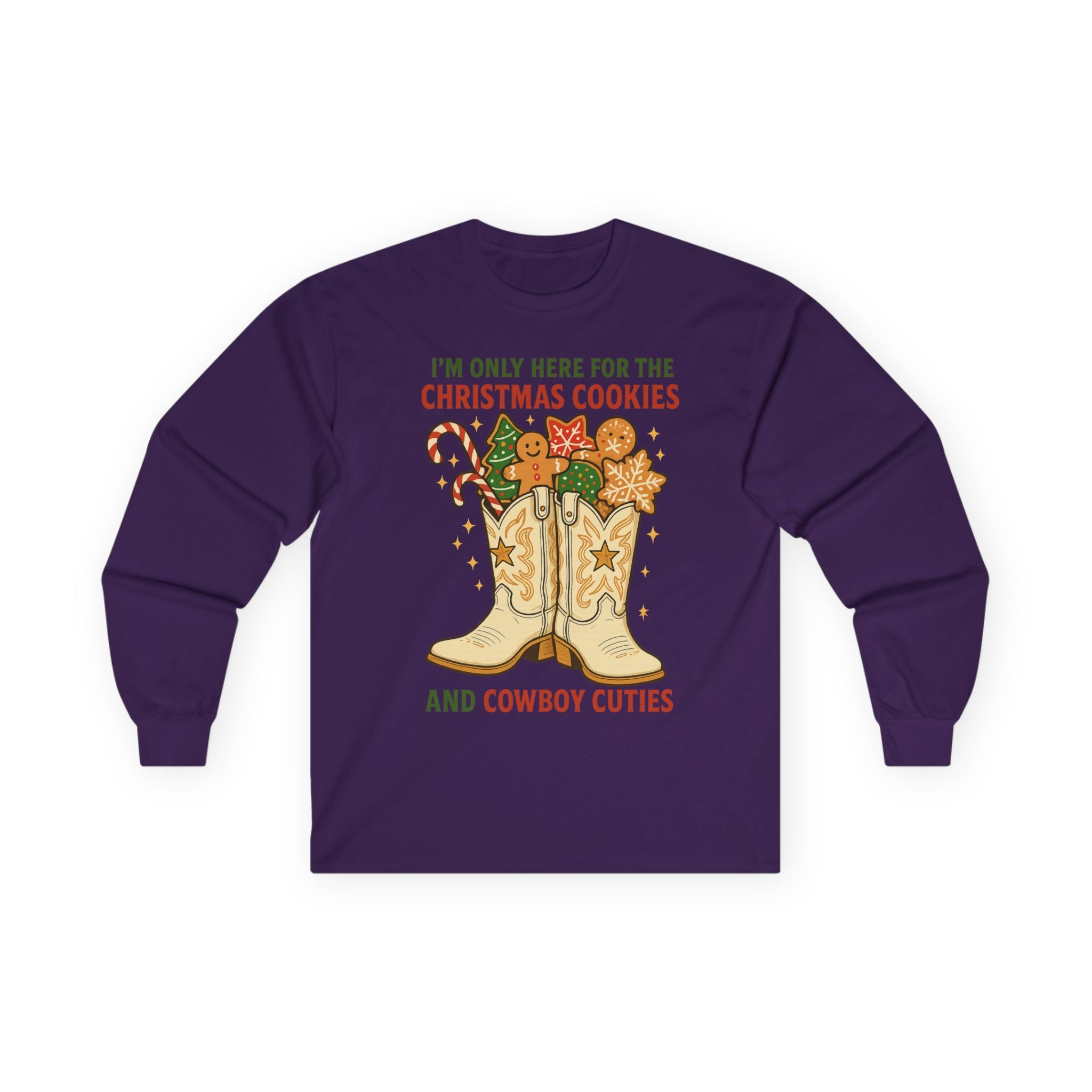 Christmas Cookies and Cowboy Cuties Long Sleeve Tee