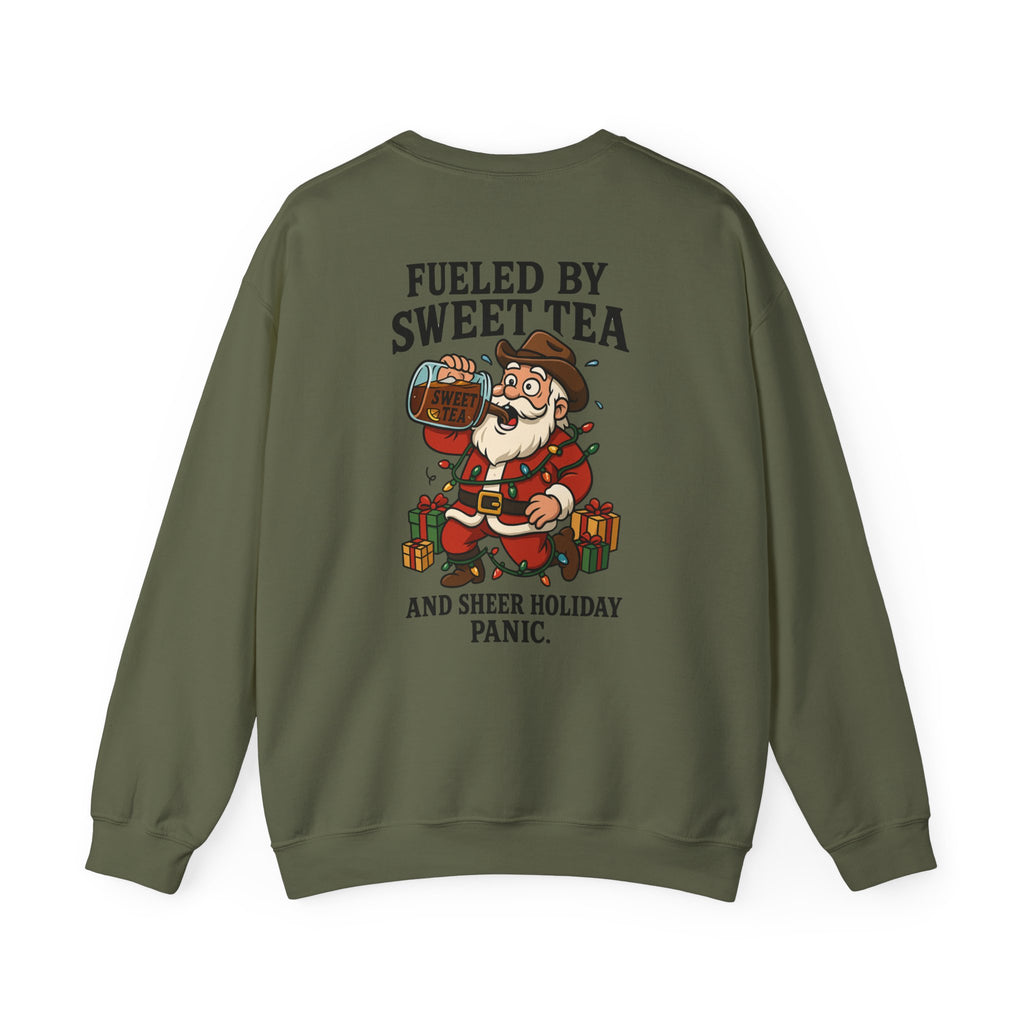 Fueled by Sweet Tea Santa sweatshirt