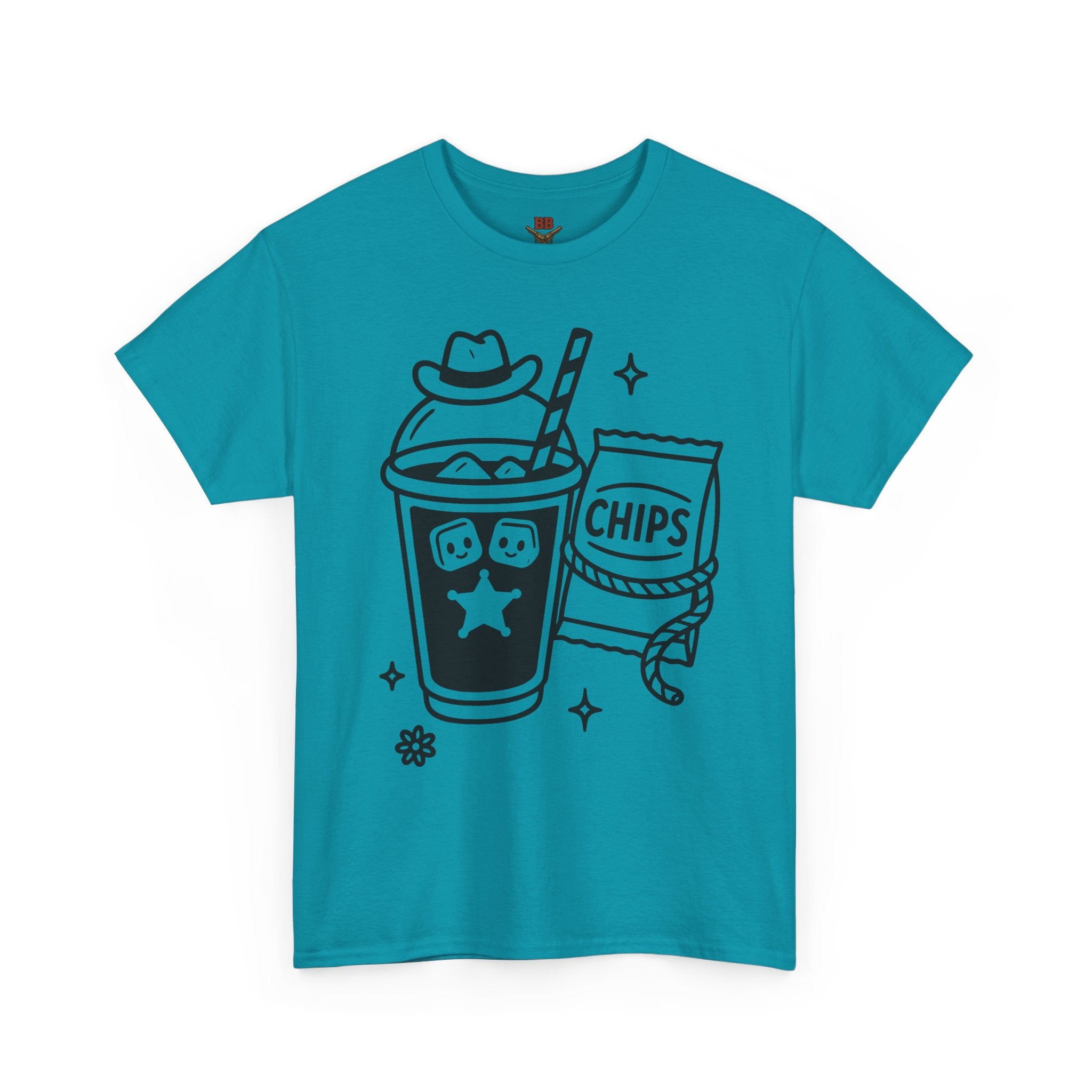 Soda and Chips Illustration Tee