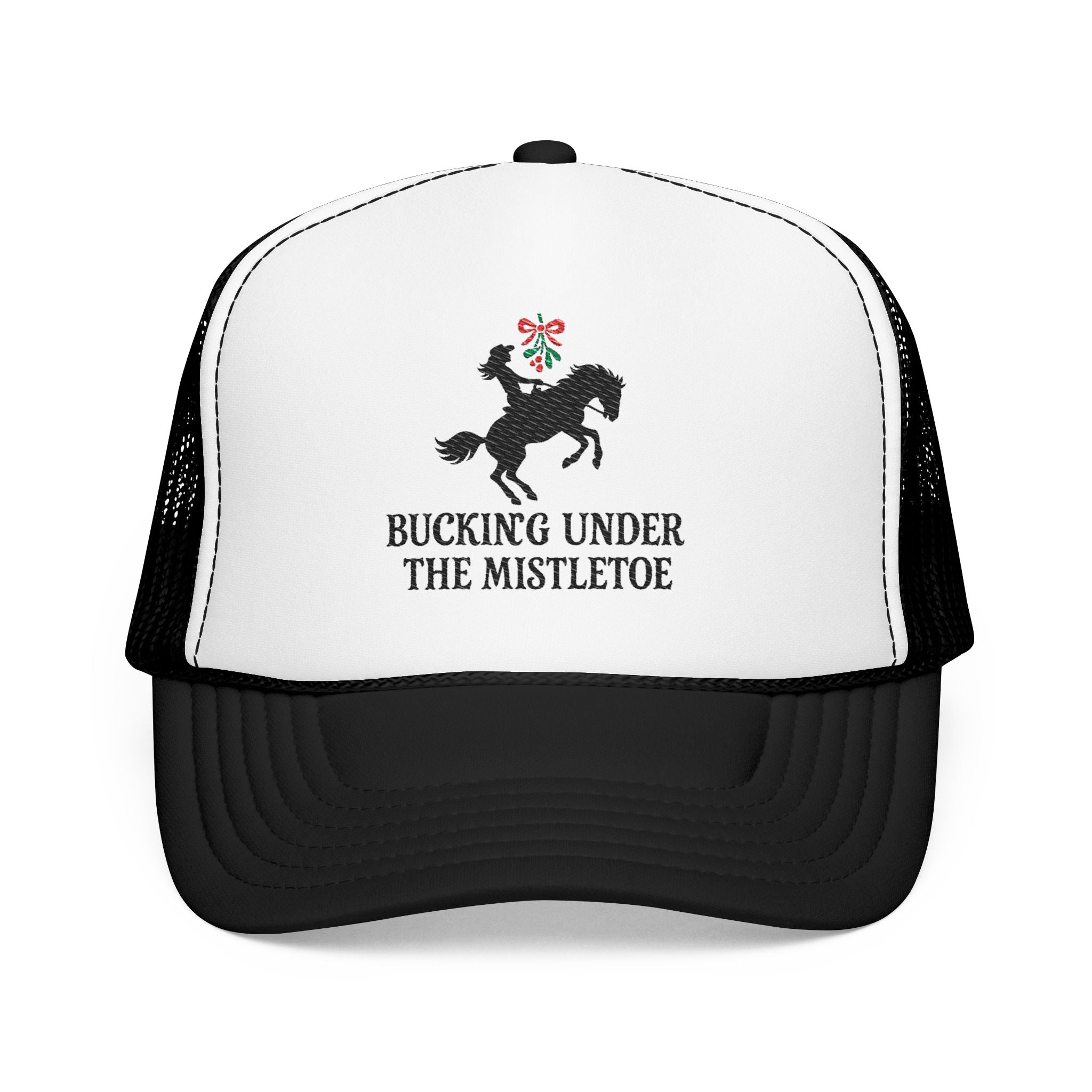 Bucking Under The Mistletoe Trucker Hat