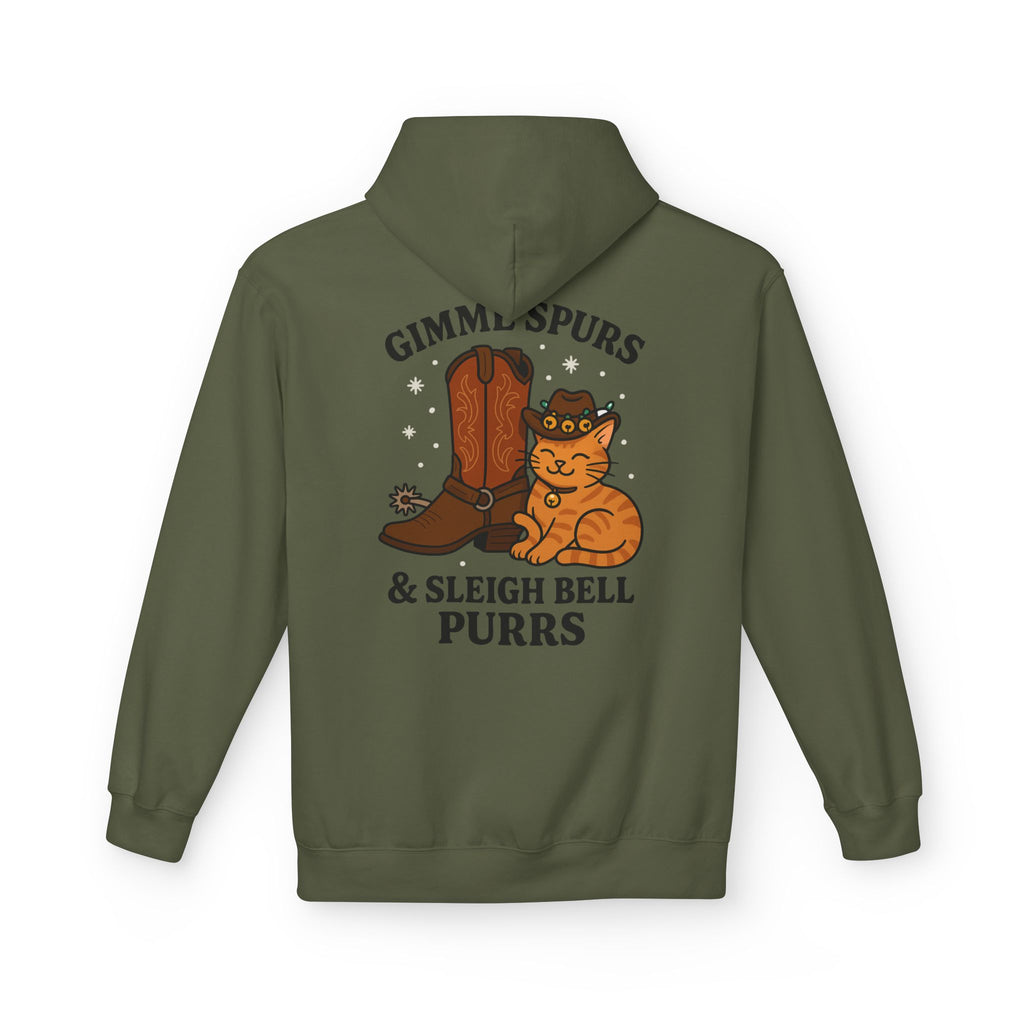 Gimme Spurs & Sleigh Bell Purrs Hoodie
