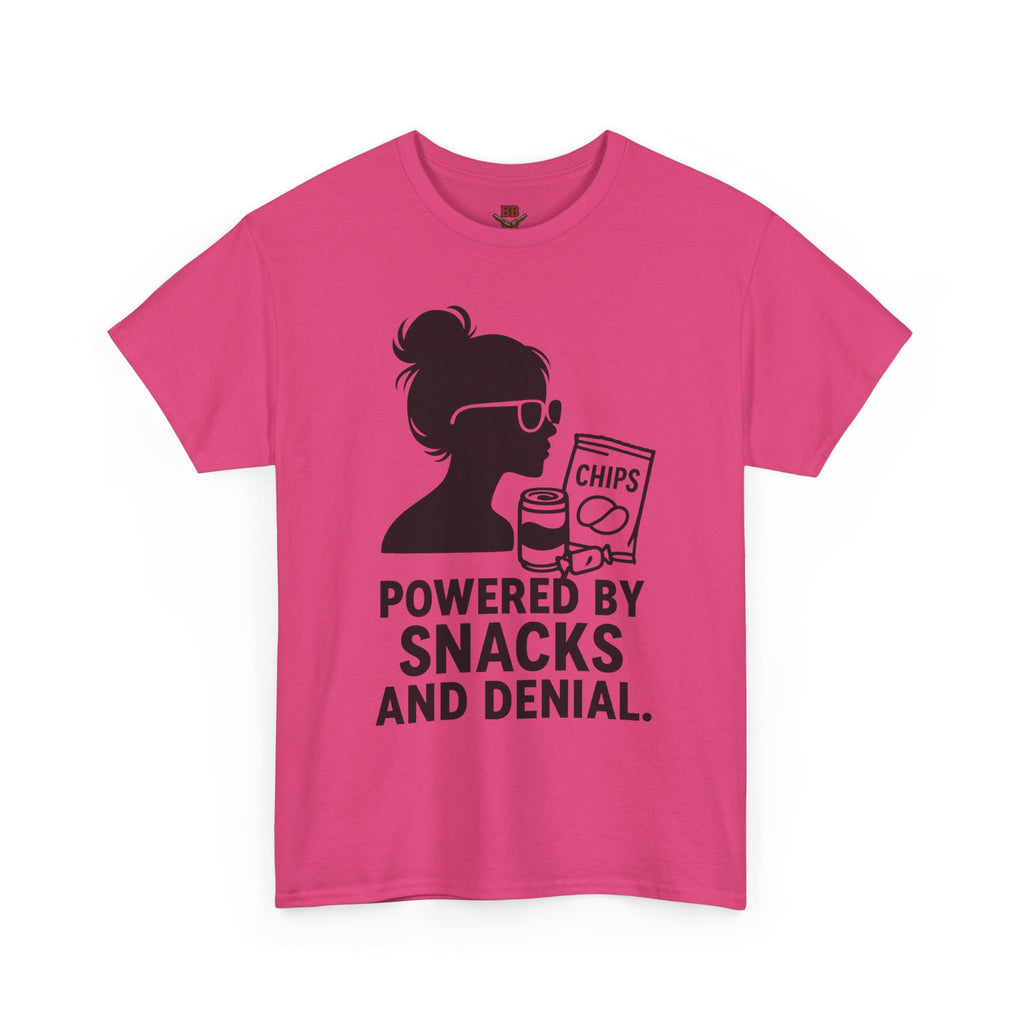 Powered By Snacks And Denial T-Shirt