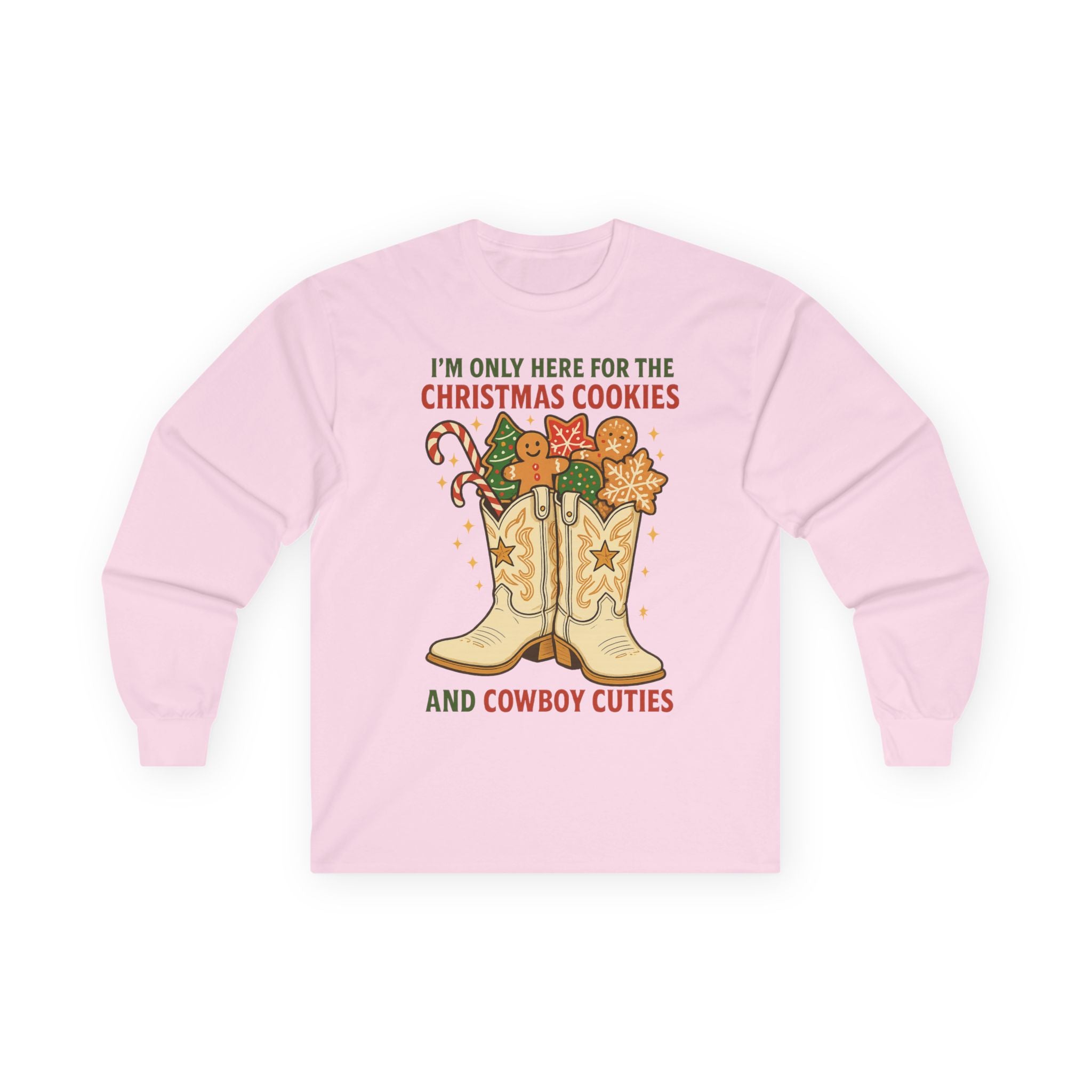 Christmas Cookies and Cowboy Cuties Long Sleeve Tee