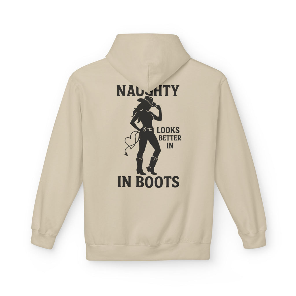 Naughty in Boots Hoodie