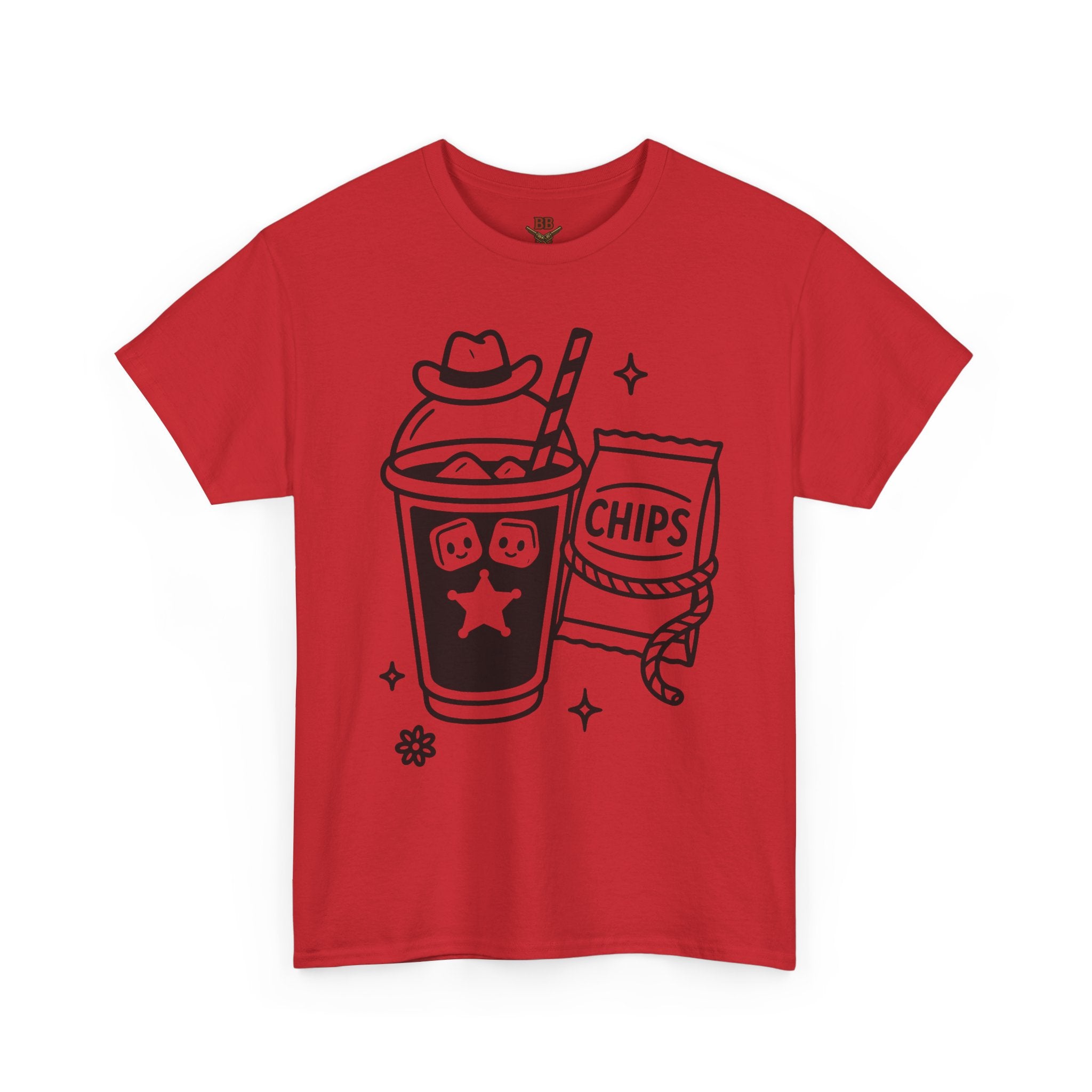 Soda and Chips Illustration Tee