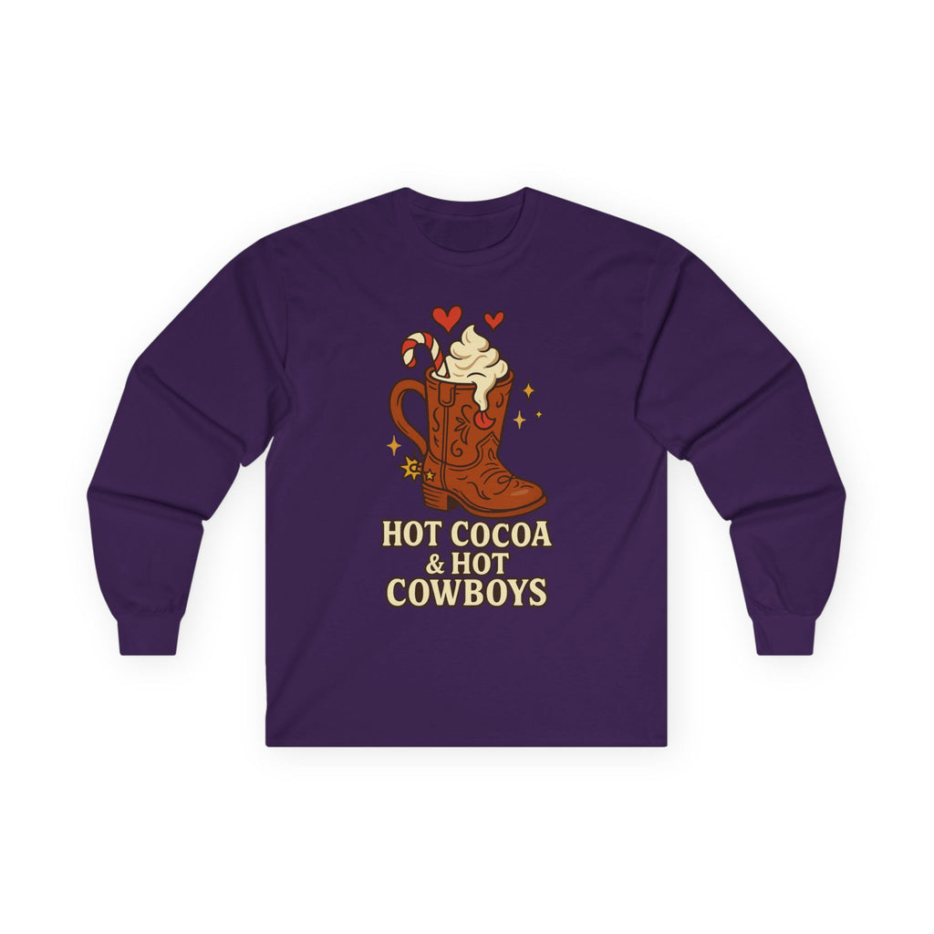 Hot Cocoa & Hot Cowboys Long Sleeve Tee