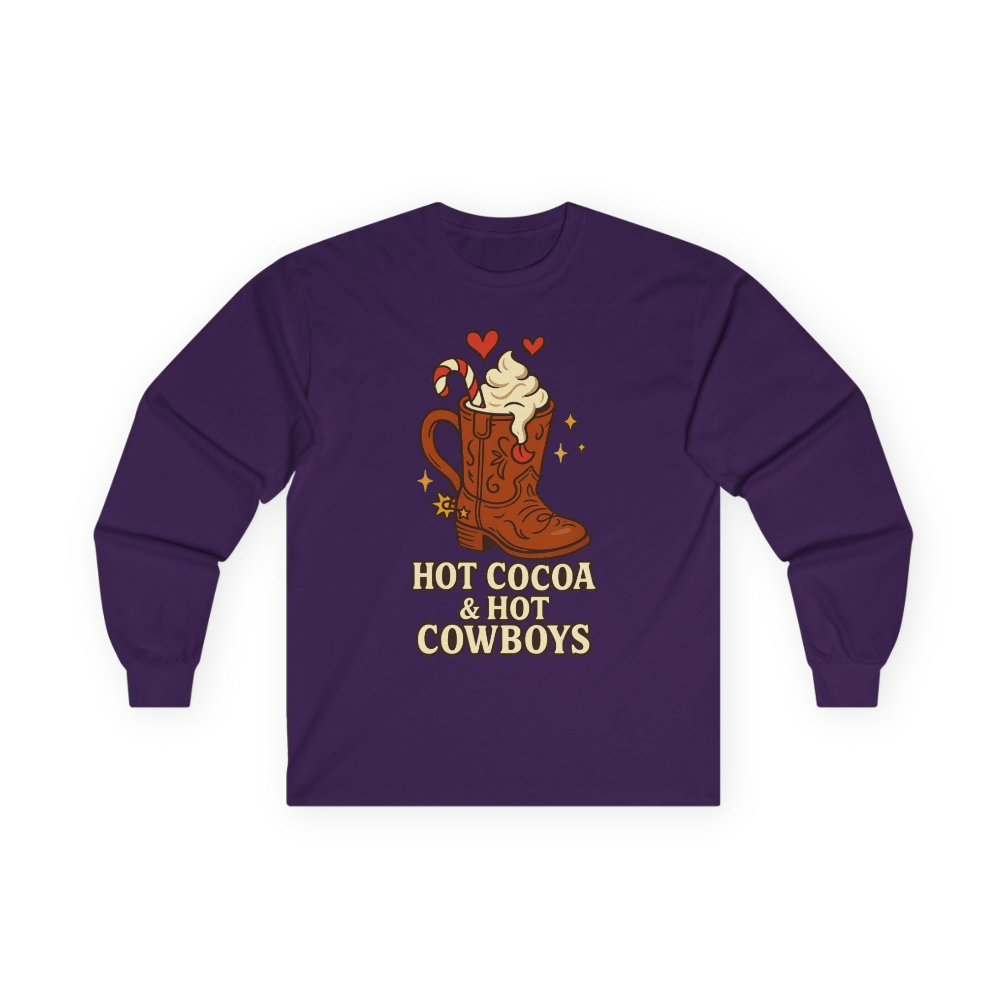 Hot Cocoa & Hot Cowboys Long Sleeve Tee