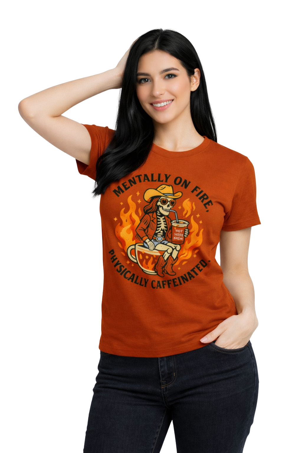Mentally On Fire Physically Caffeinated Tee
