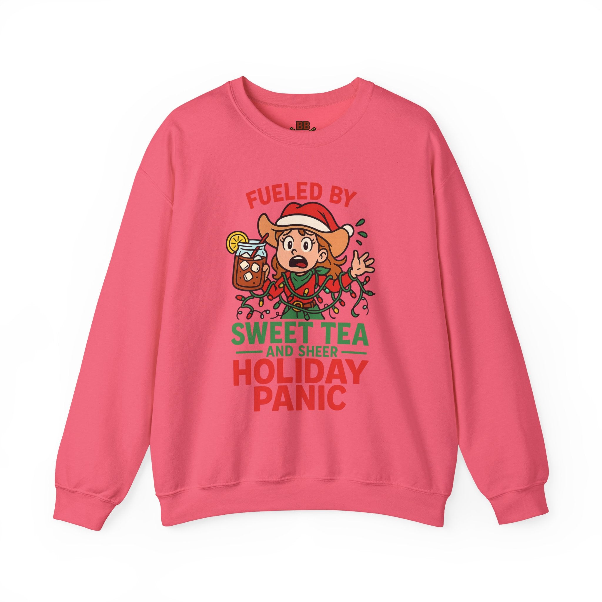 Fueled by Sweet Tea and Holiday Panic Sweatshirt