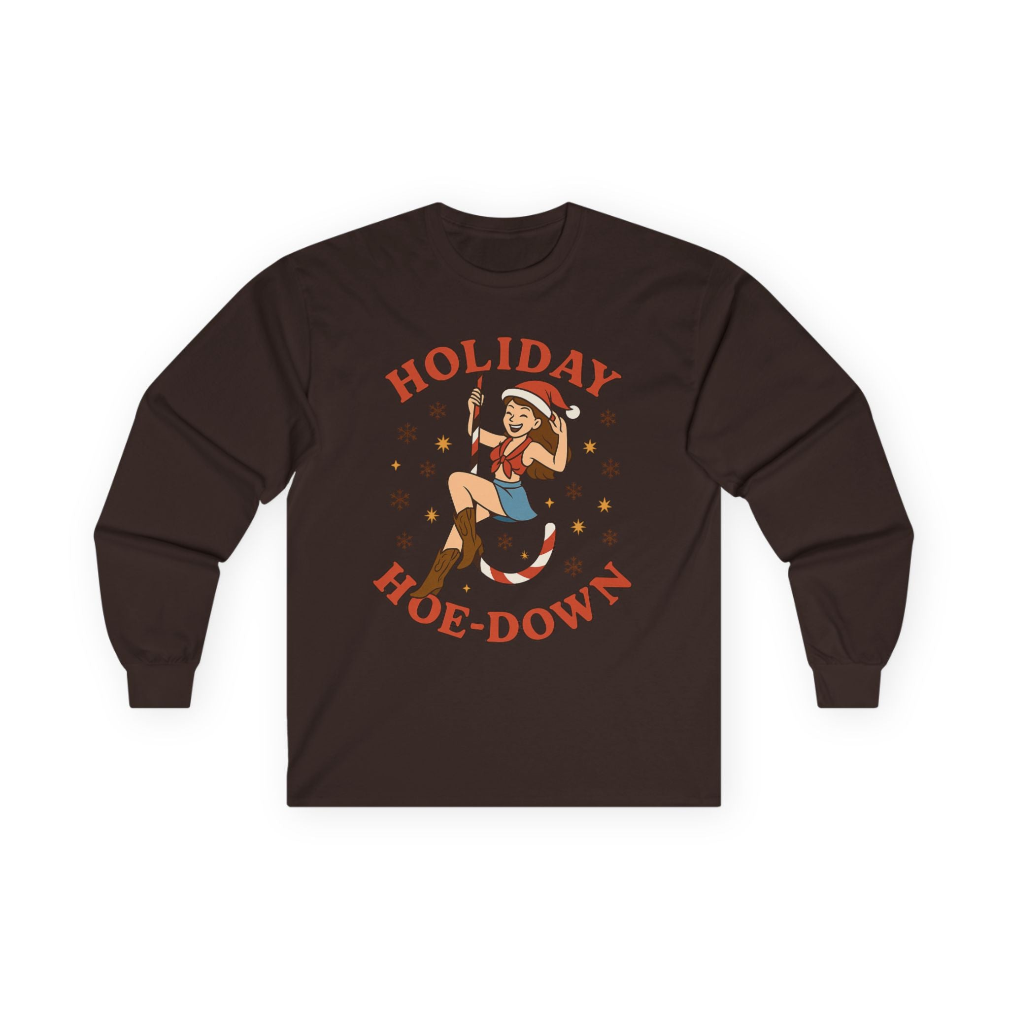 Holiday Hoe-Down Cowgirl long sleeve tee