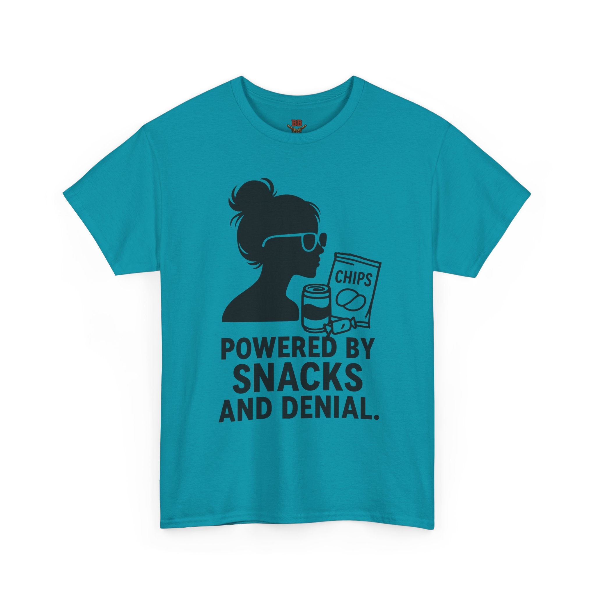 Powered By Snacks And Denial T-Shirt