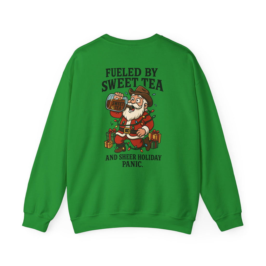 Fueled by Sweet Tea Santa sweatshirt