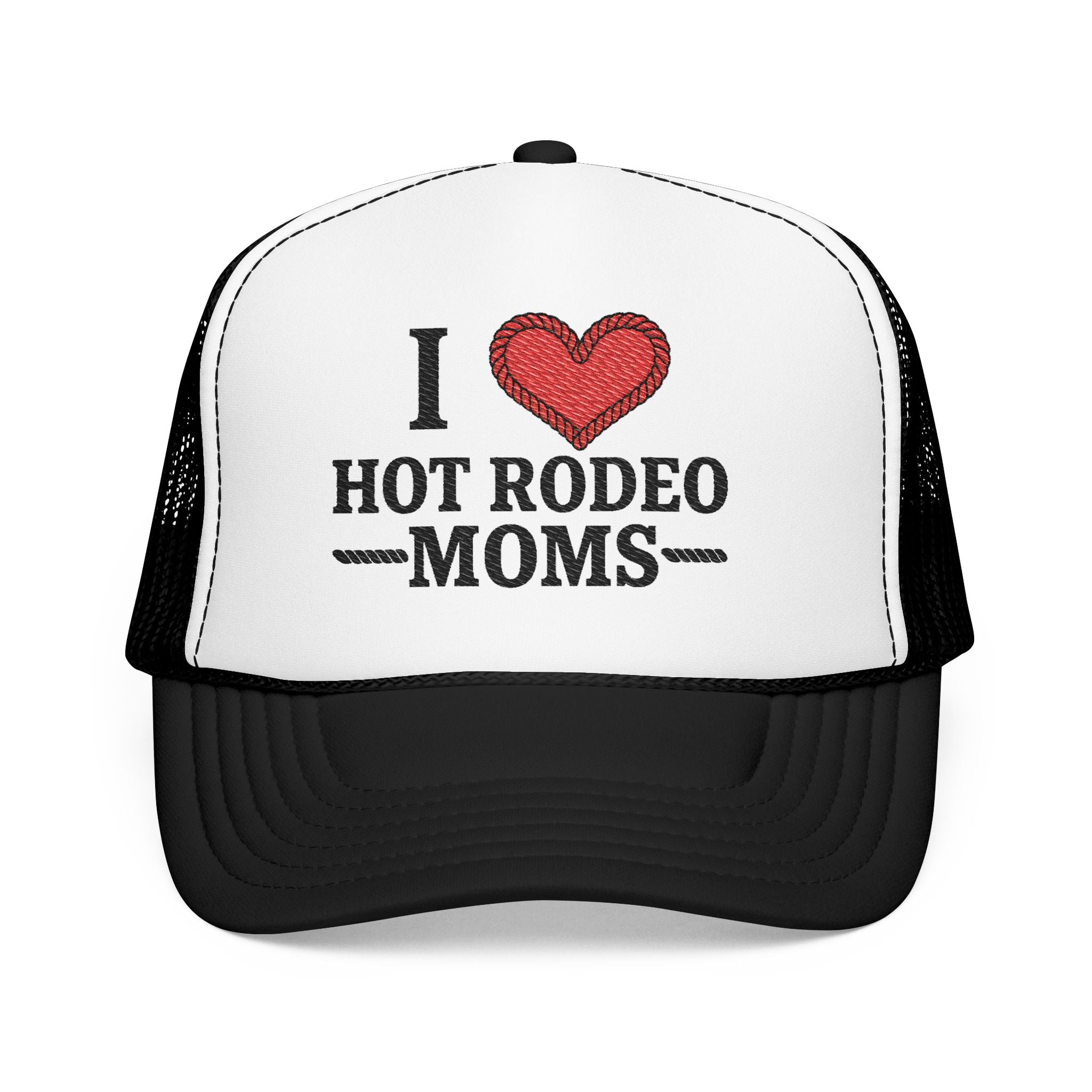 I Love Hot Rodeo Moms Hat