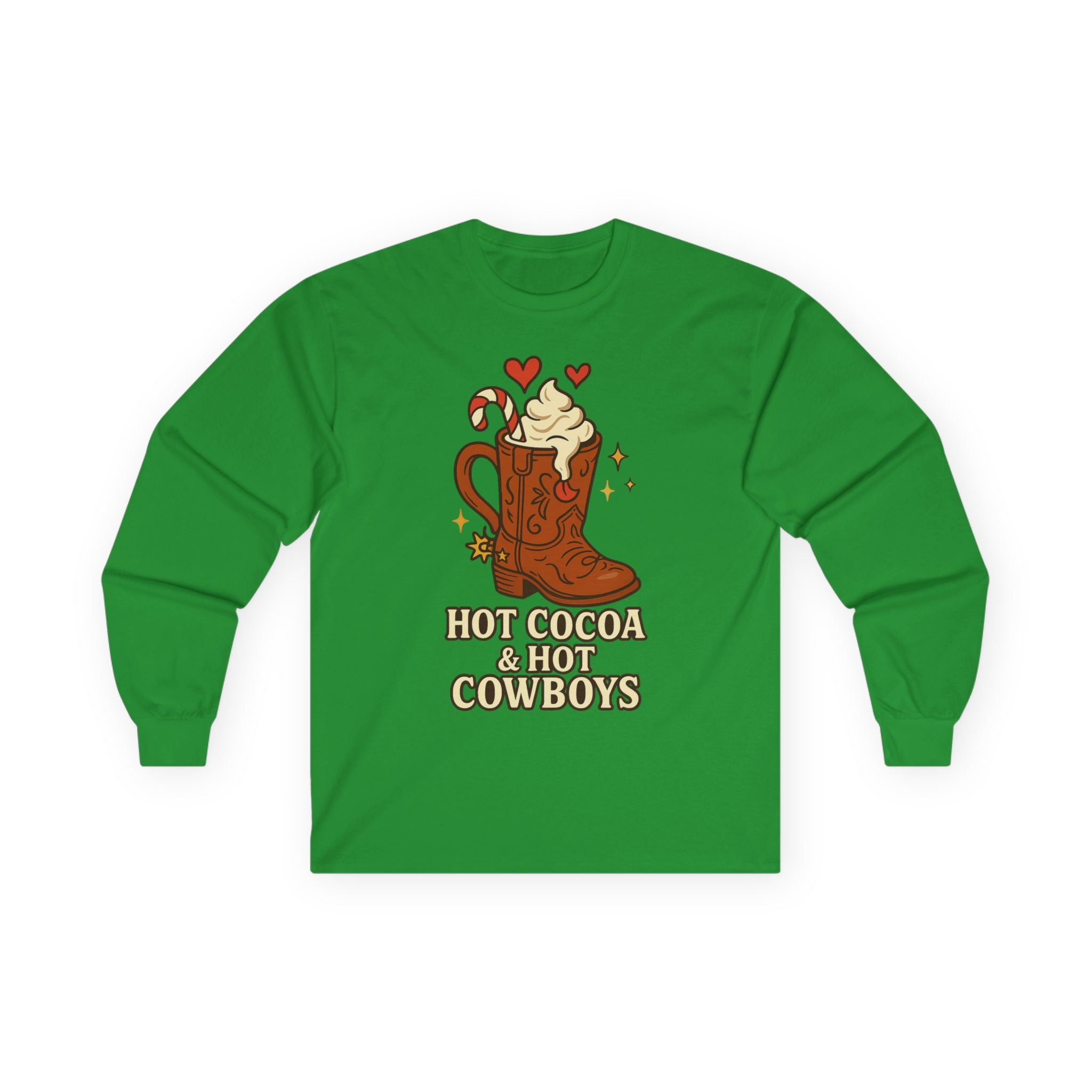 Hot Cocoa & Hot Cowboys Long Sleeve Tee
