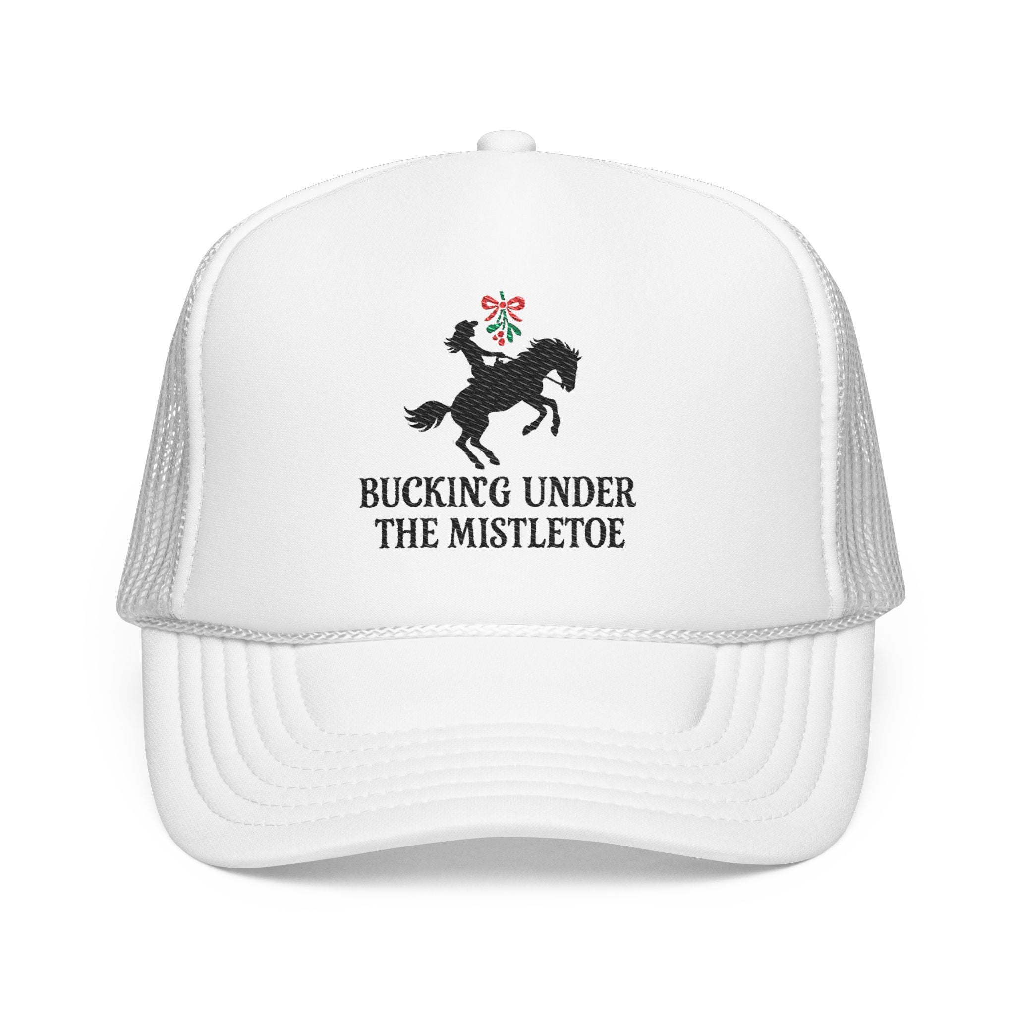 Bucking Under The Mistletoe Trucker Hat
