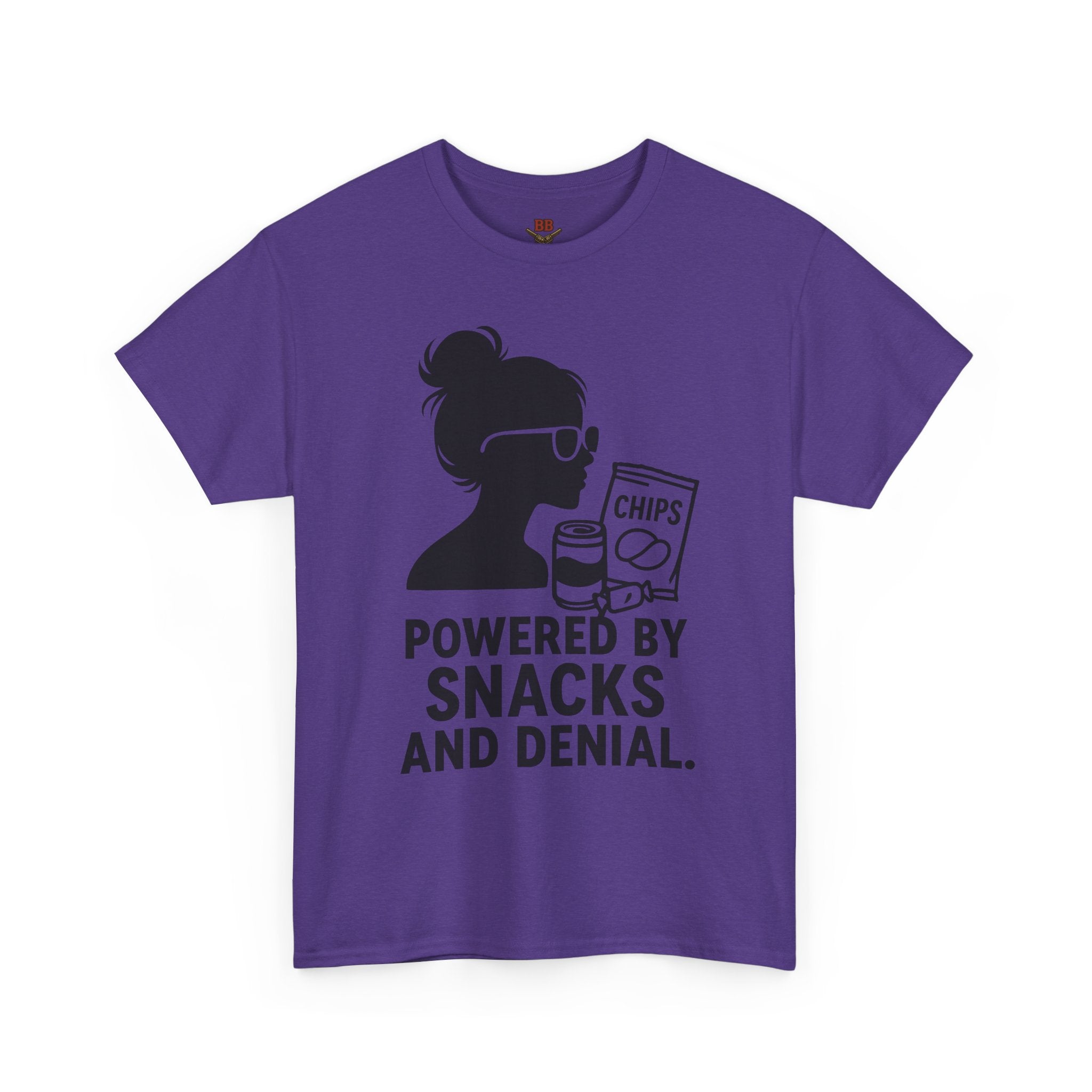 Powered By Snacks And Denial T-Shirt