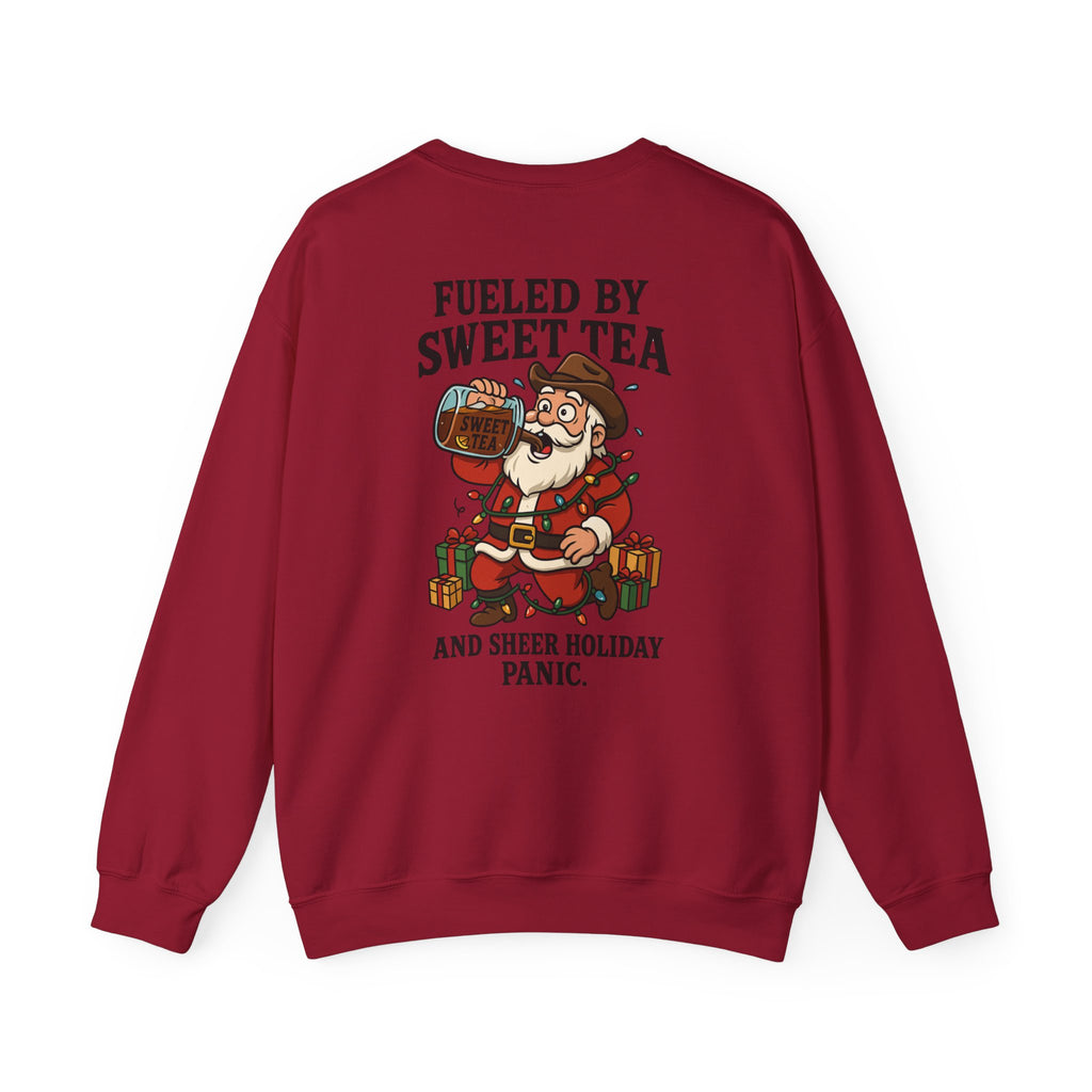 Fueled by Sweet Tea Santa sweatshirt