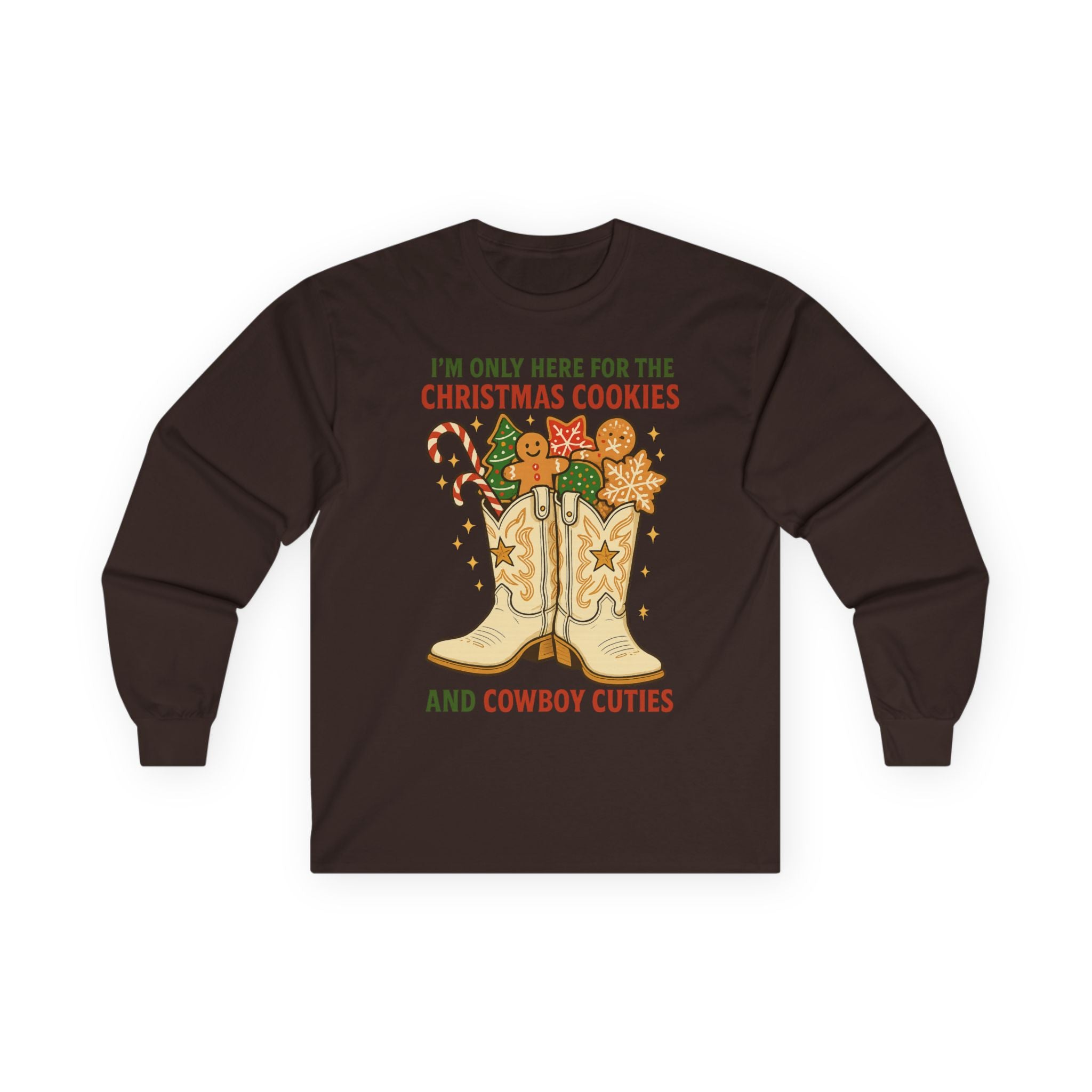 Christmas Cookies and Cowboy Cuties Long Sleeve Tee