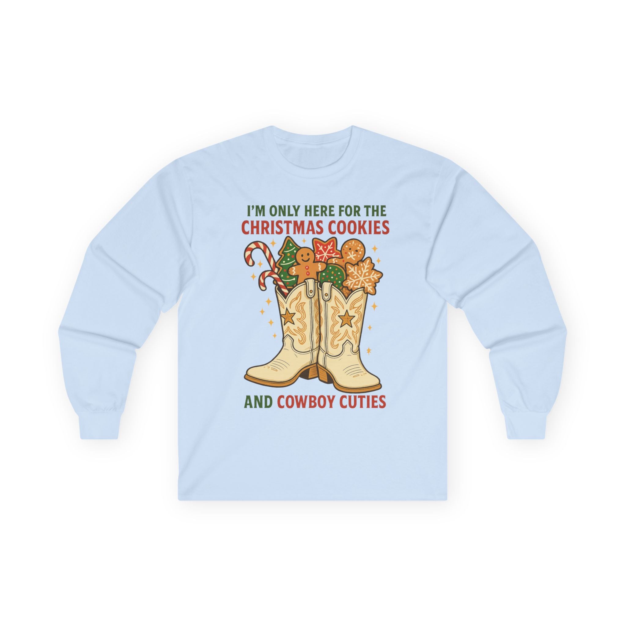 Christmas Cookies and Cowboy Cuties Long Sleeve Tee