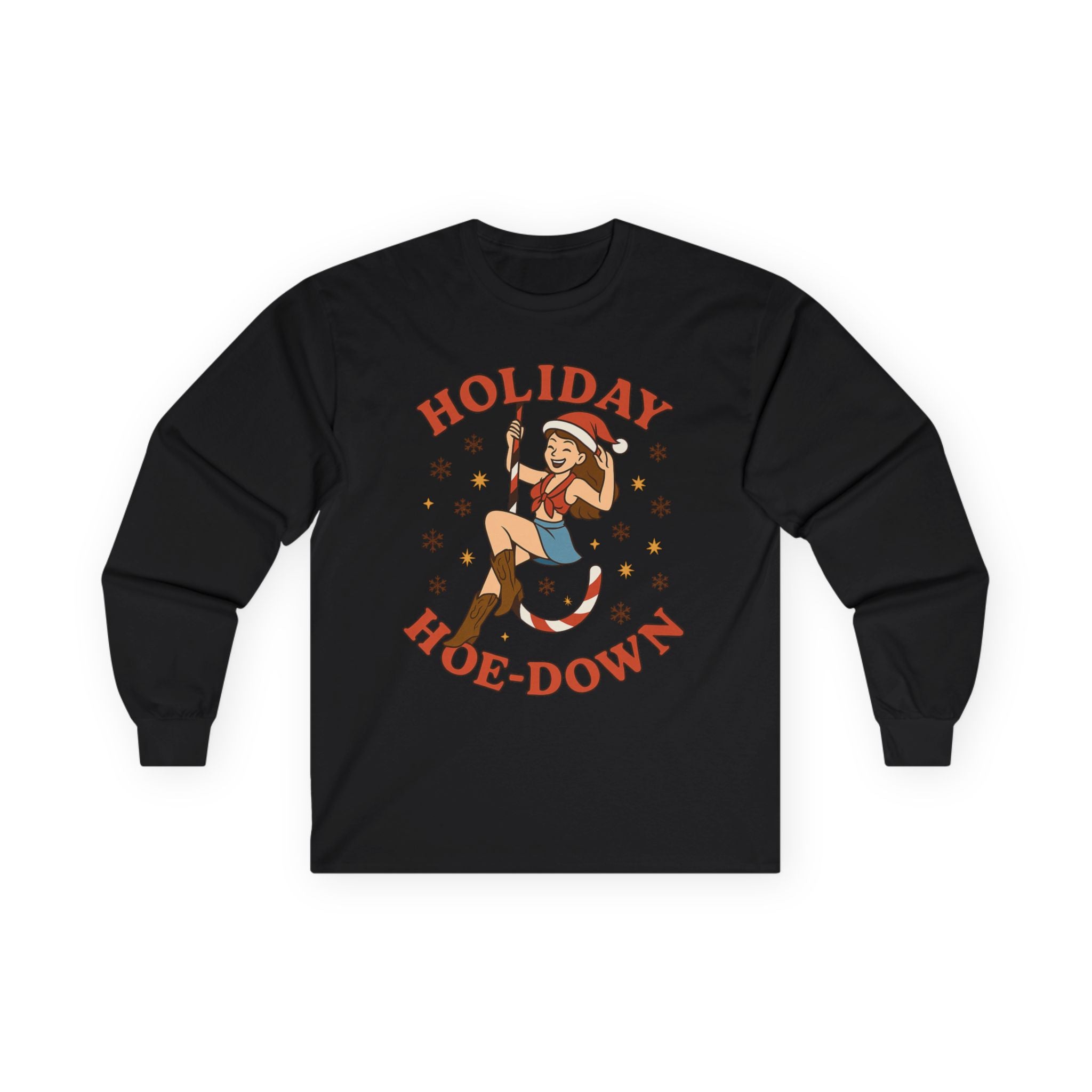 Holiday Hoe-Down Cowgirl long sleeve tee