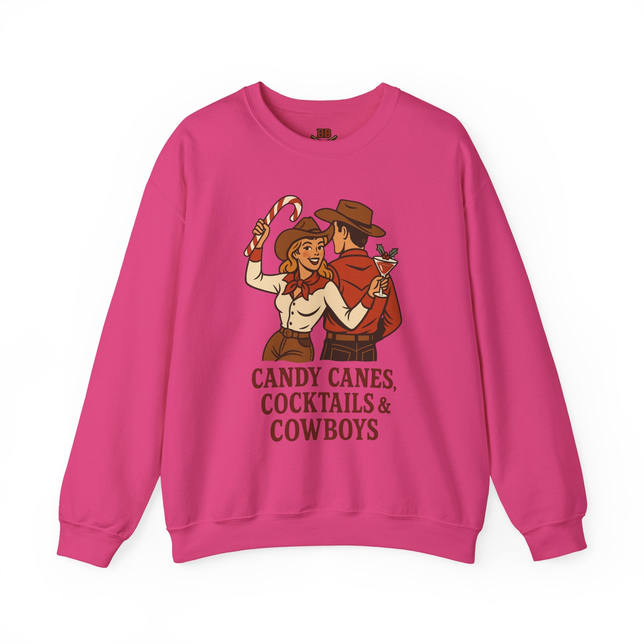 Candy Canes Cocktails & Cowboys Sweatshirt