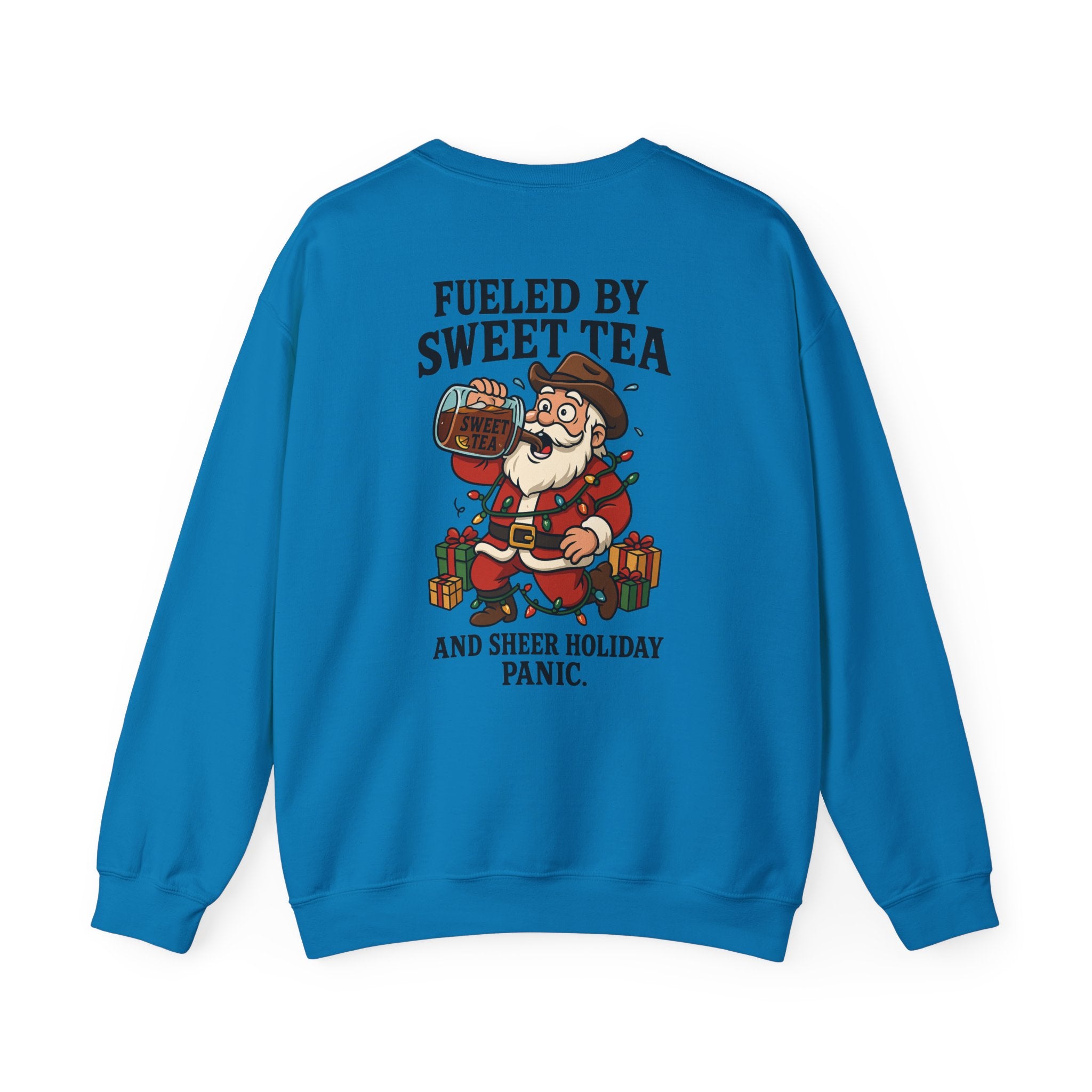 Fueled by Sweet Tea Santa sweatshirt