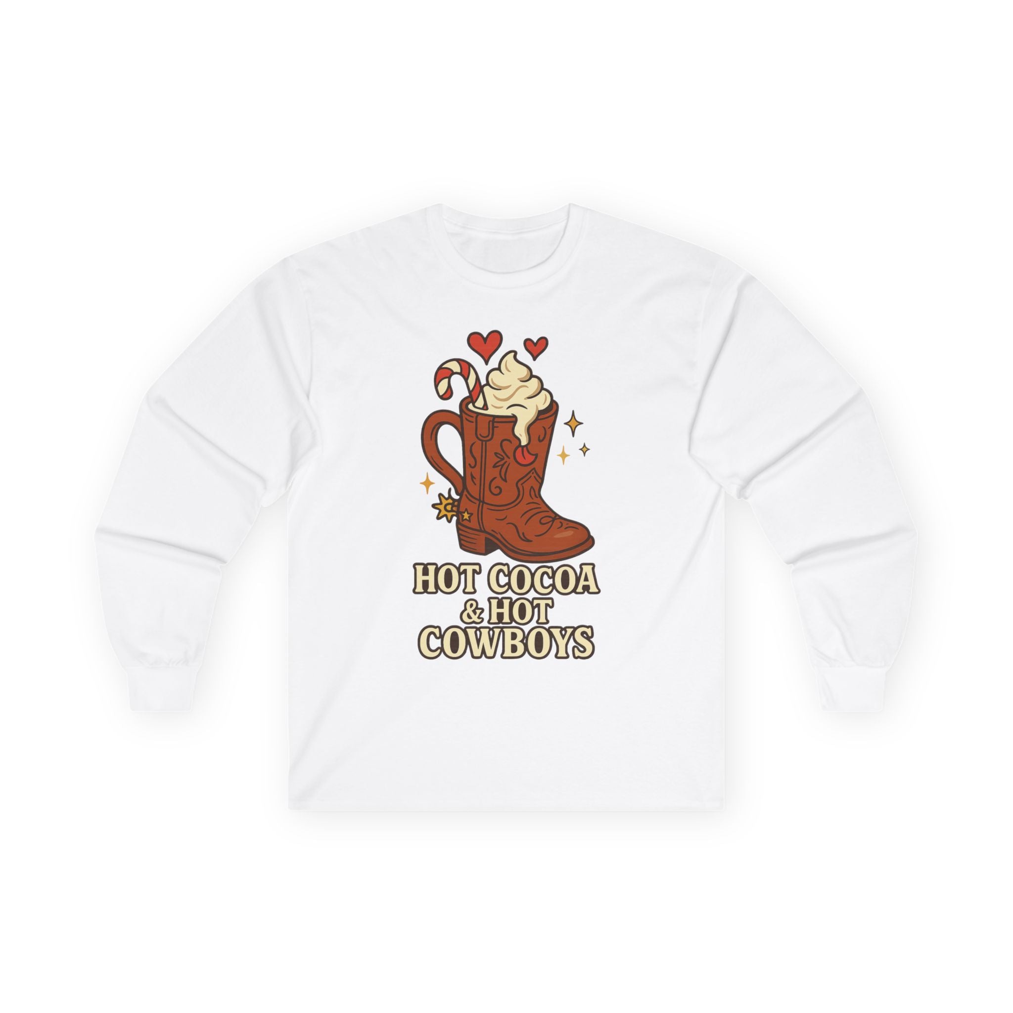 Hot Cocoa & Hot Cowboys Long Sleeve Tee