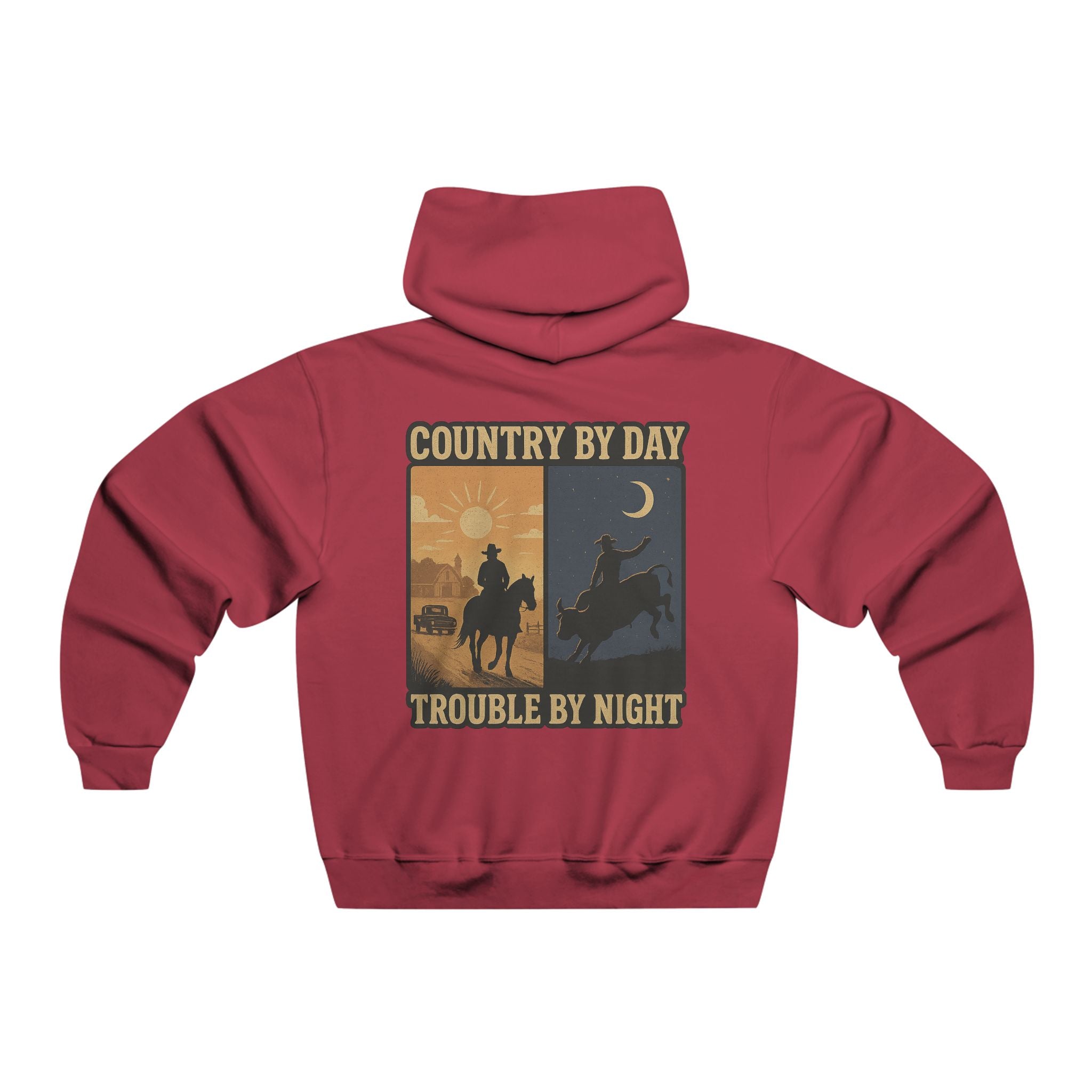 Country By Day Trouble By Night hoodie