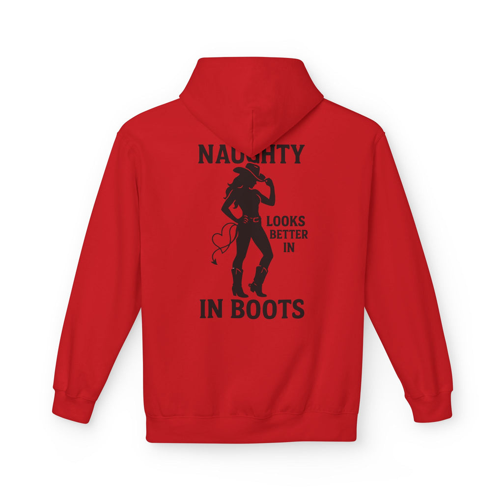 Naughty in Boots Hoodie