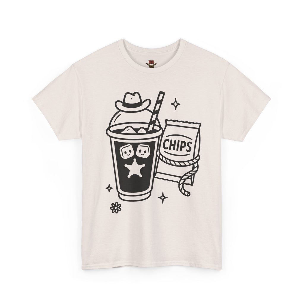 Soda and Chips Illustration Tee