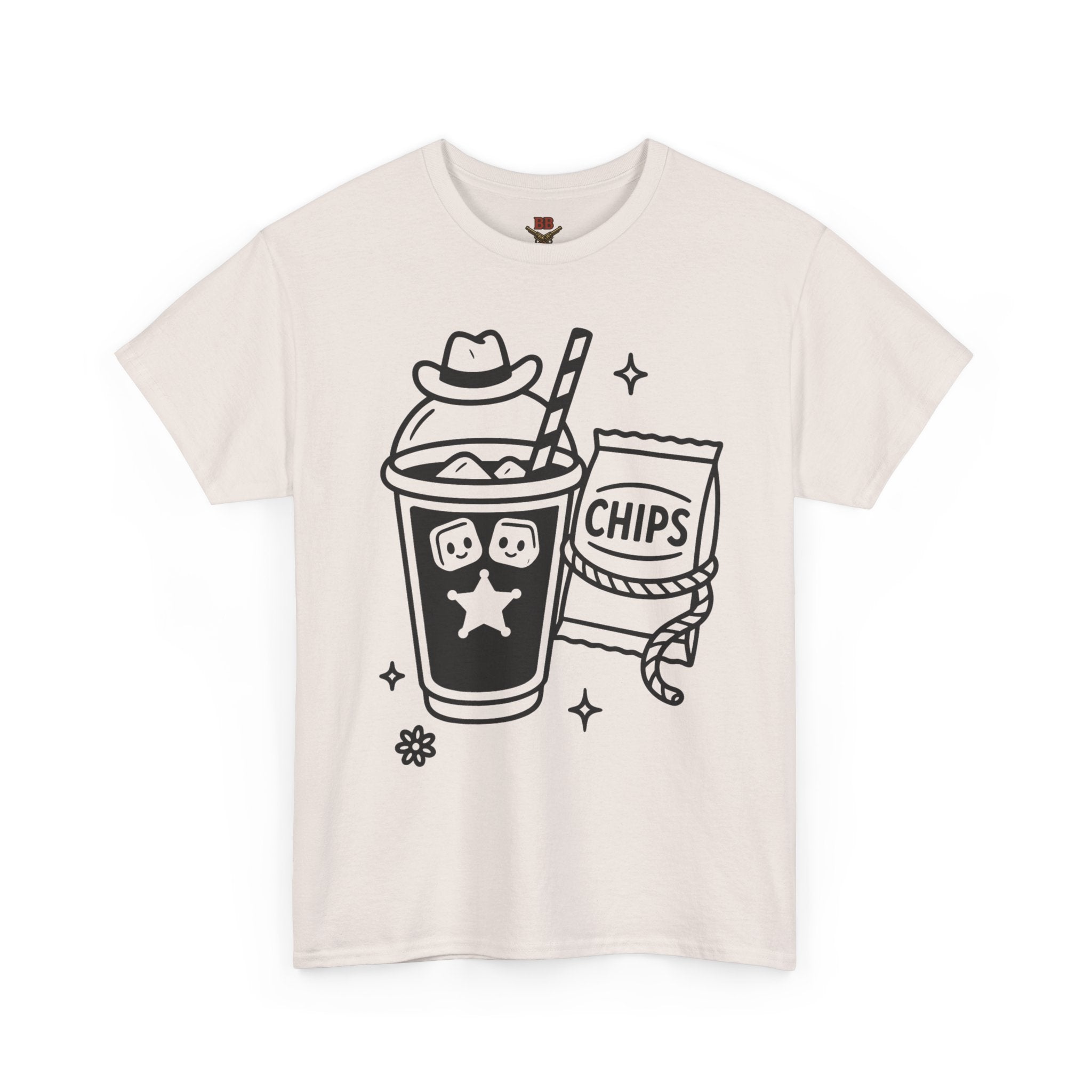 Soda and Chips Illustration Tee