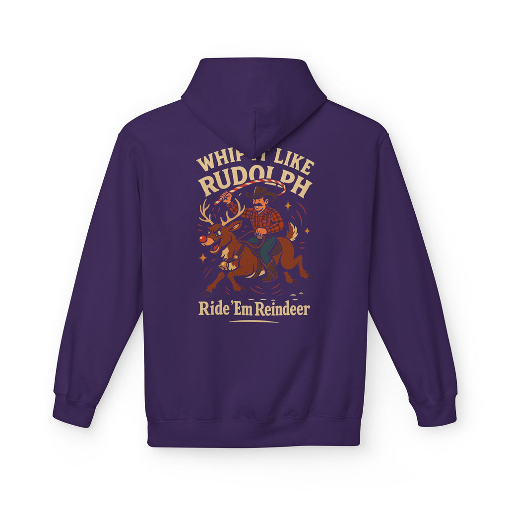 Whip It Like Rudolph Ride 'Em Reindeer Hoodie
