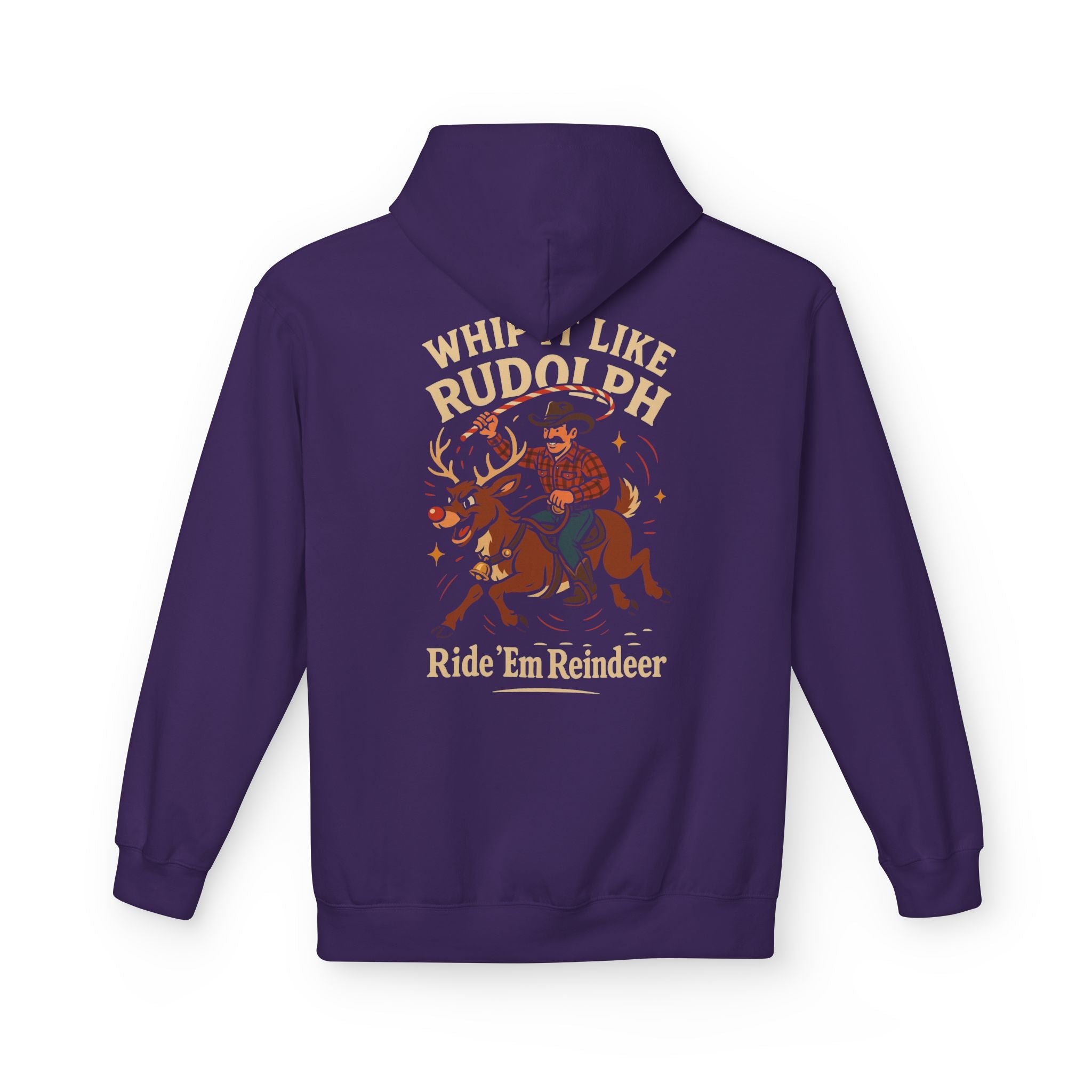 Whip It Like Rudolph Ride 'Em Reindeer Hoodie