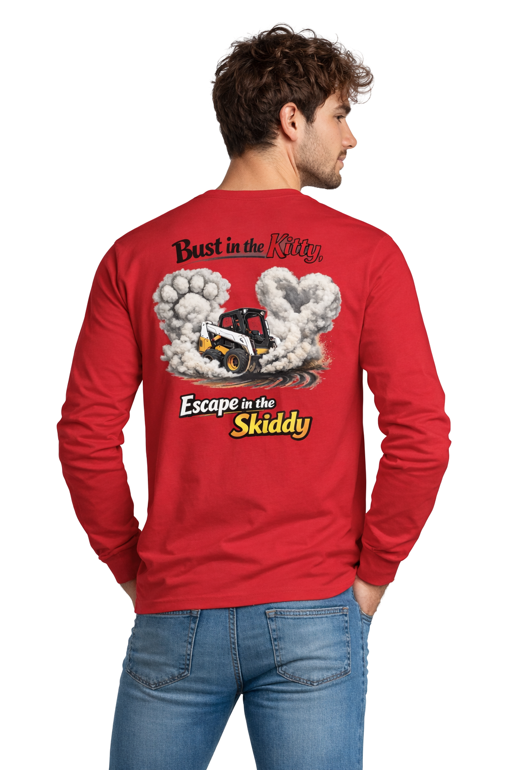 Bust in the Kitty Escape in the Skiddy Long Sleeve Tee